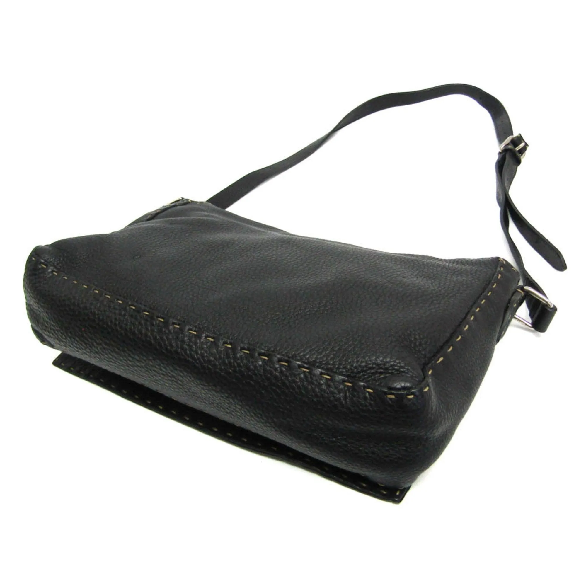 Fendi Selleria Leather Messenger Bag Shoulder Bag (Pre-Owned)