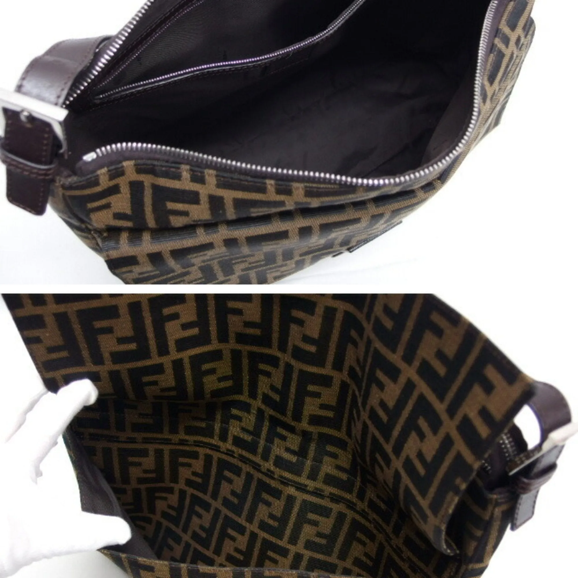 Fendi Zucca  Zucca Shoulder Bag (Pre-Owned)
