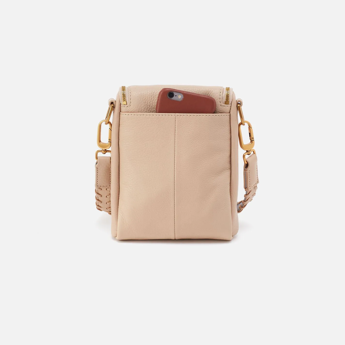 Fern Crossbody In Pebbled Leather - Linen