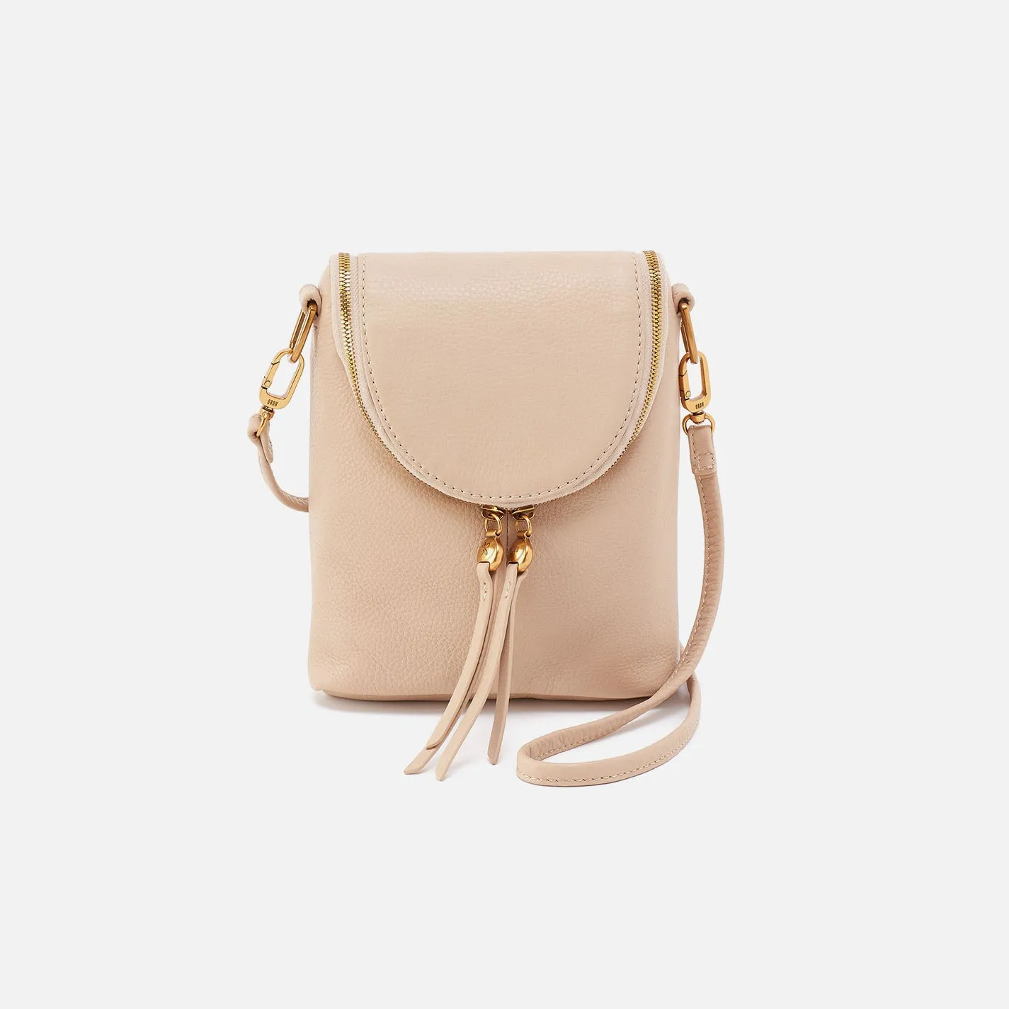 Fern Crossbody In Pebbled Leather - Linen