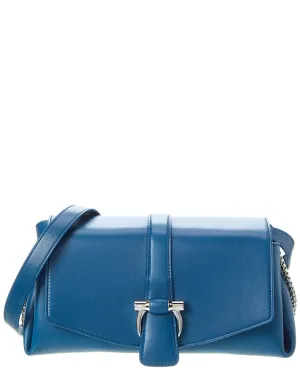 Ferragamo Front Flap Small Leather Shoulder Bag