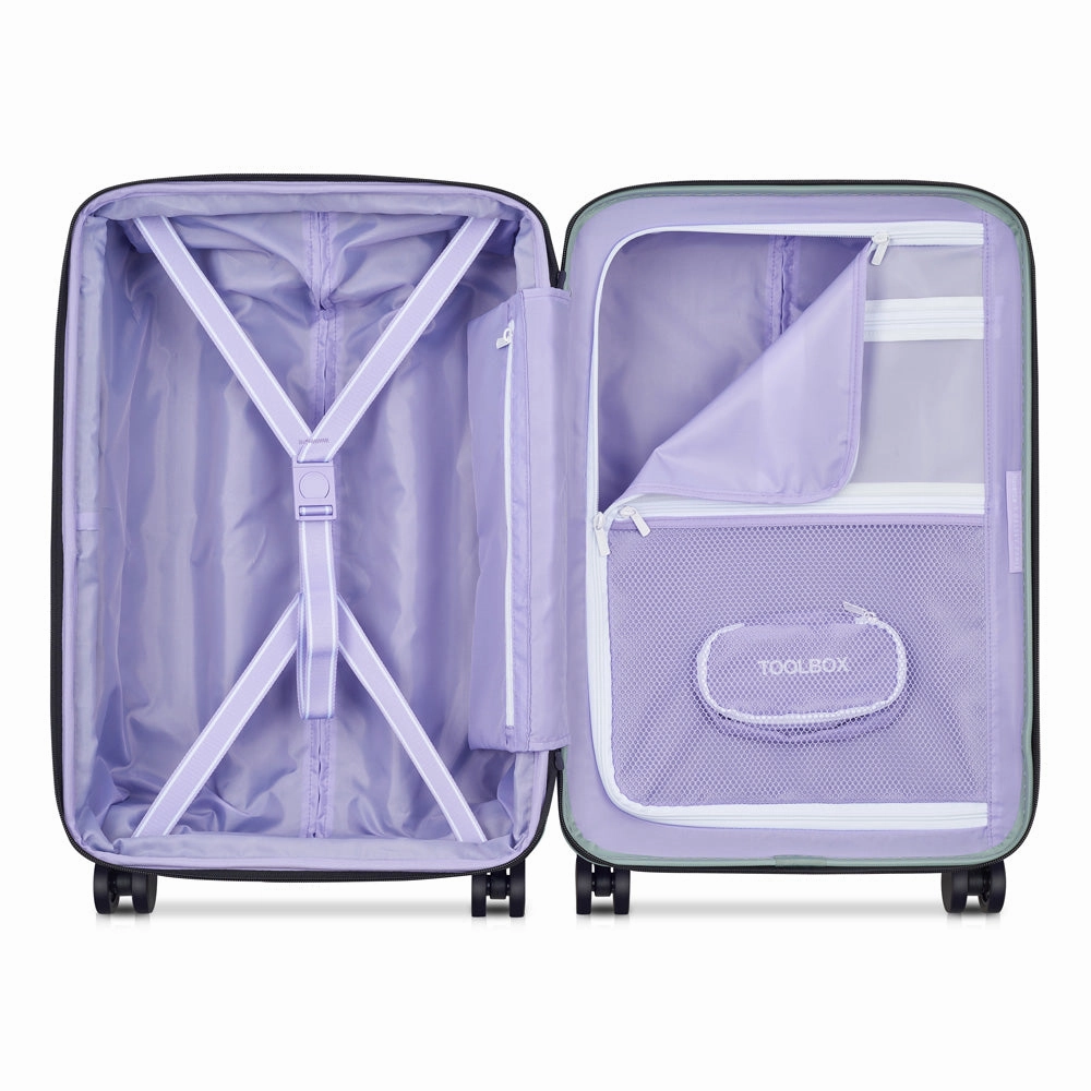 florence by mills x DELSEY PARIS Spin Me Away Expandable 20" Carry-On Spinner Upright