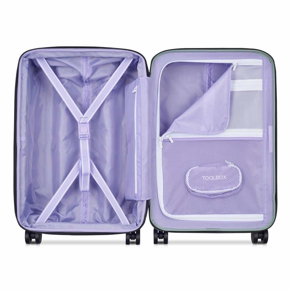 florence by mills x DELSEY PARIS Spin Me Away Expandable 20" Carry-On Spinner Upright