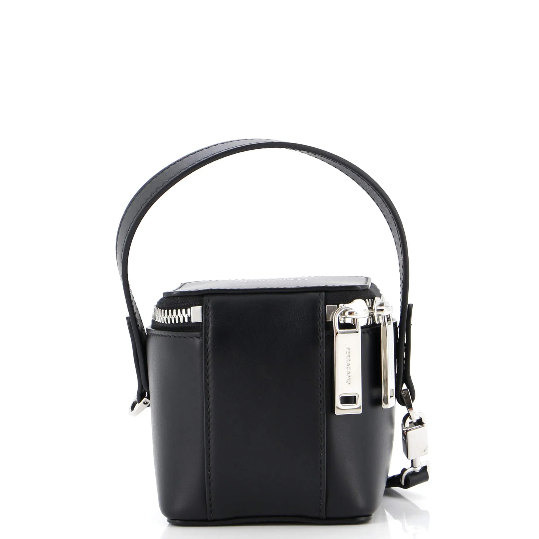 Gancicni Top Handle Vanity Case Leather Micro