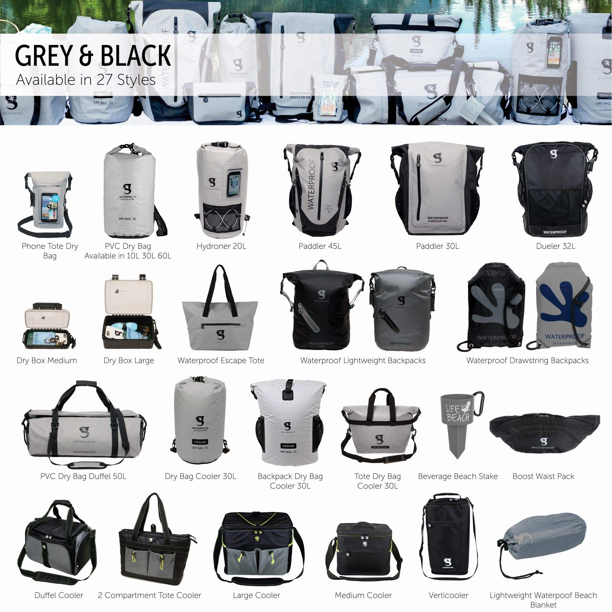 Geckobrands Durable View Dry Bag