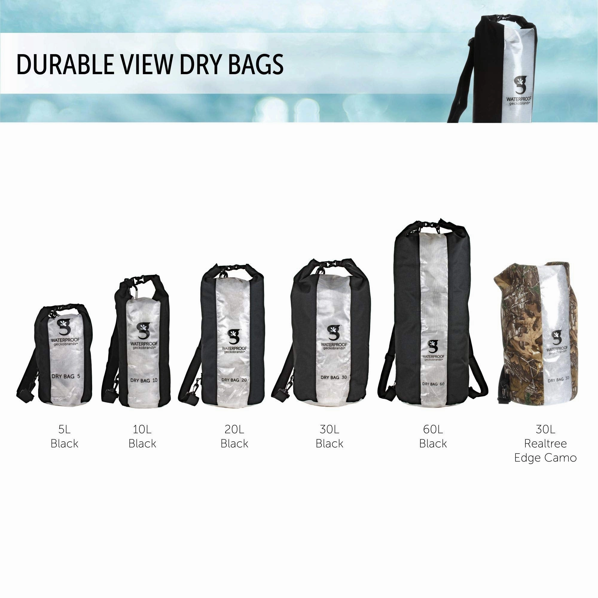 Geckobrands Durable View Dry Bag