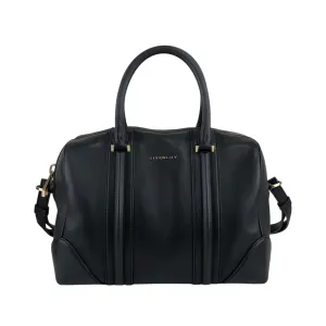 GIVENCHY Logo Two-way Boston bag Shoulder bag Black Vintage apxp26