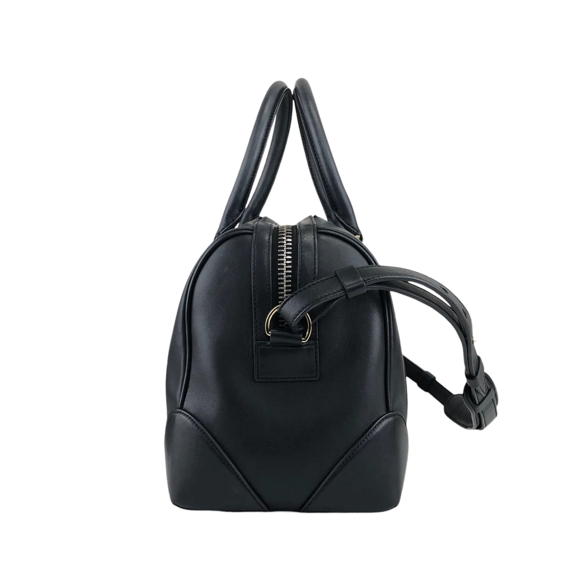GIVENCHY Logo Two-way Boston bag Shoulder bag Black Vintage apxp26
