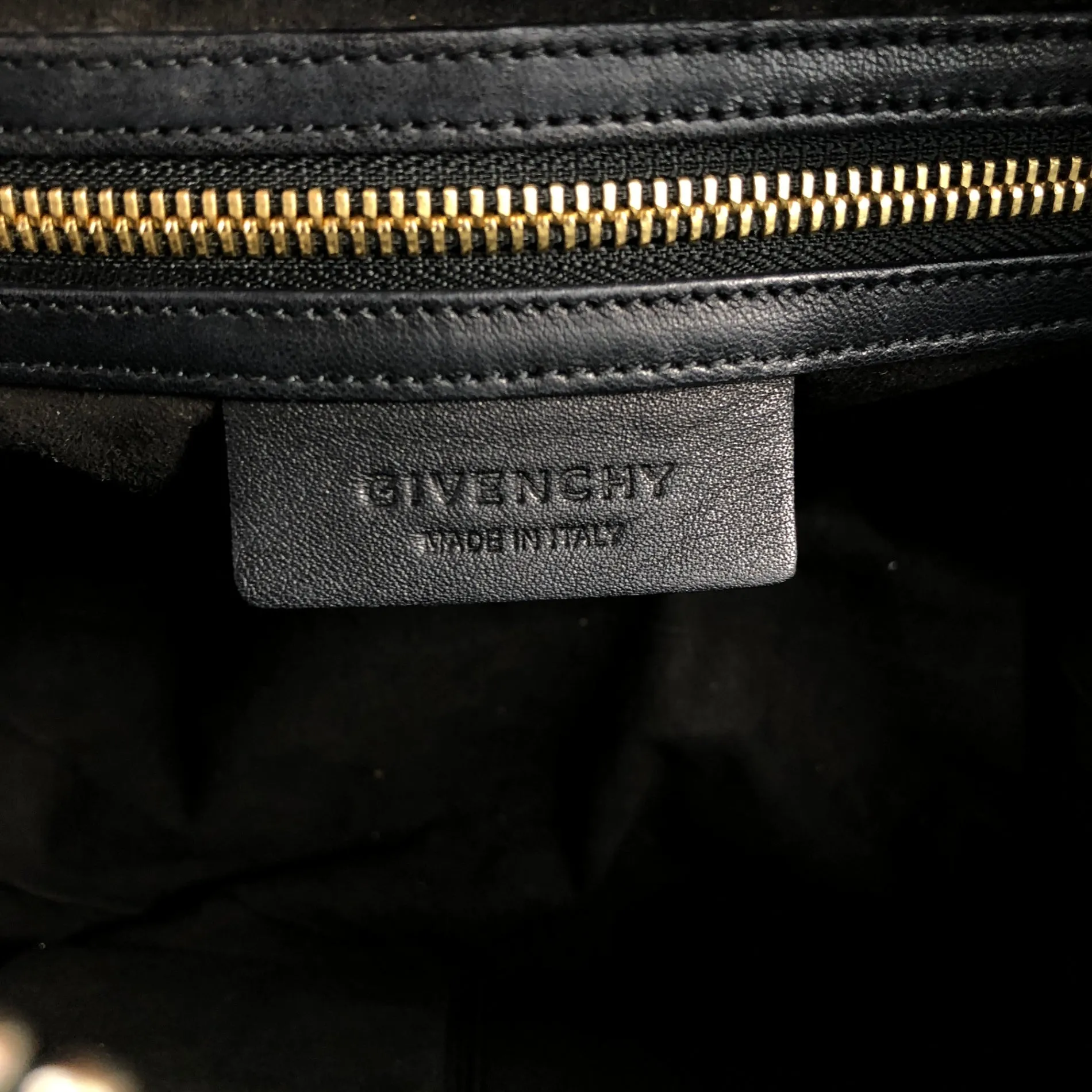 GIVENCHY Logo Two-way Boston bag Shoulder bag Black Vintage apxp26