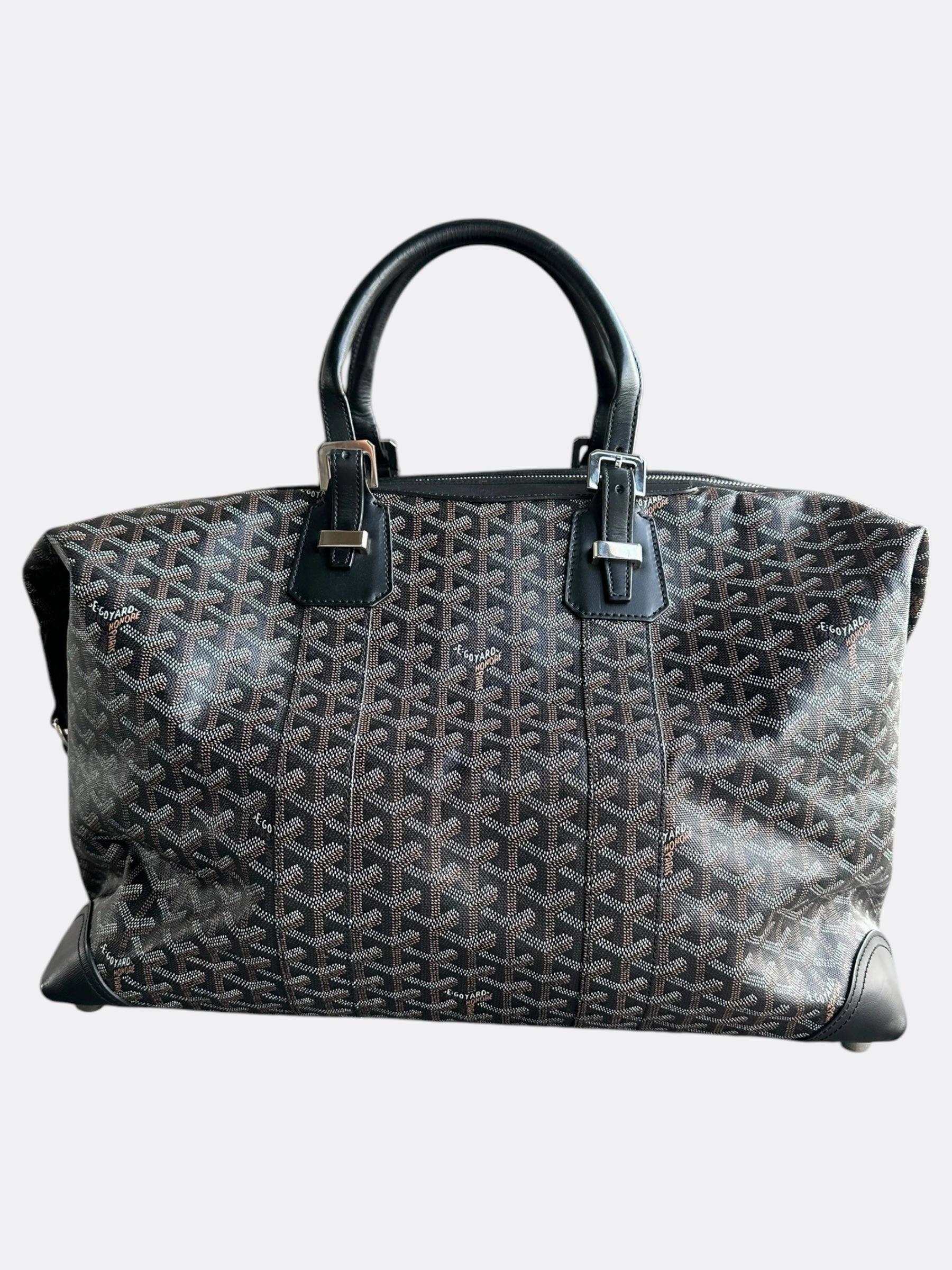 Goyard Black Bowling 45 Duffel Bag