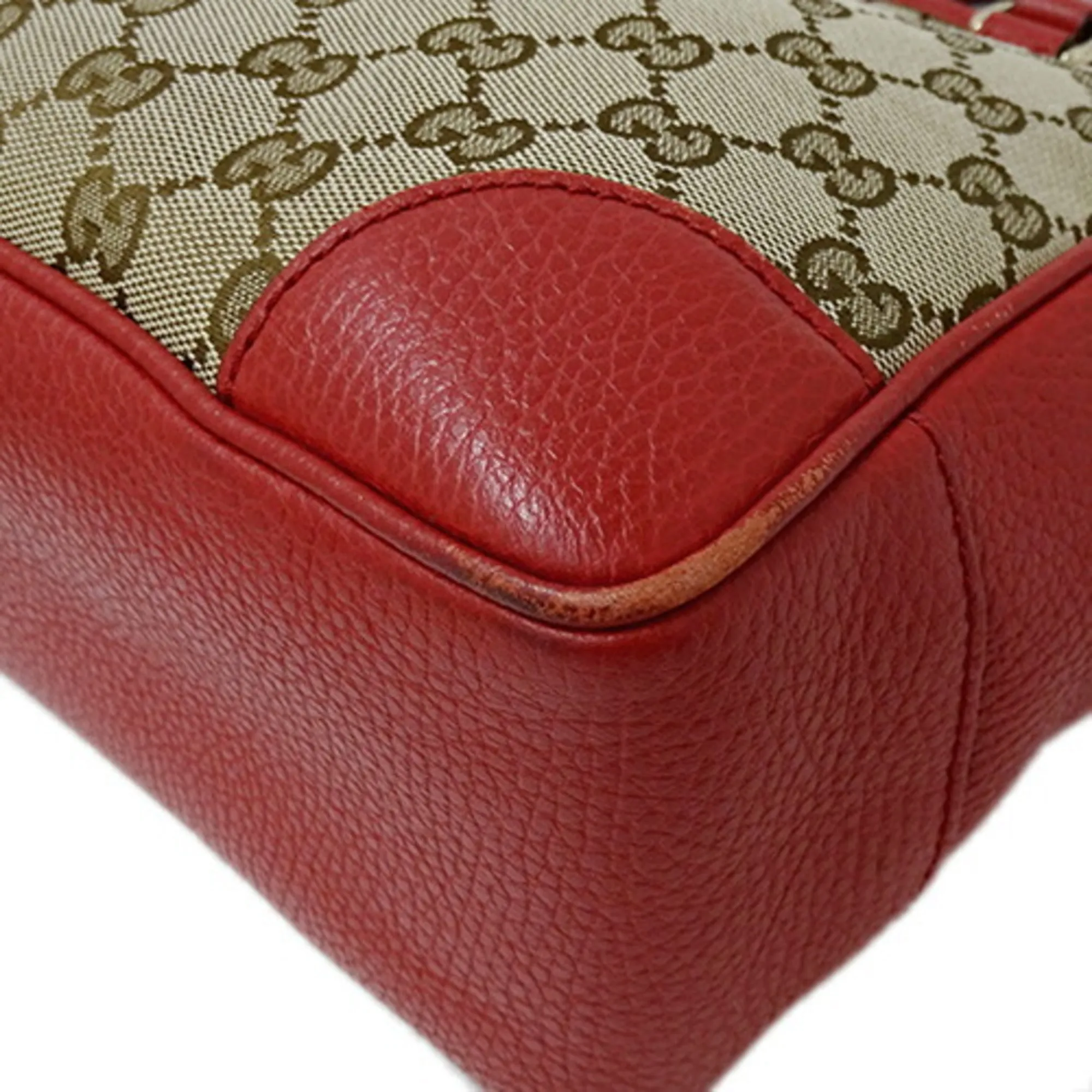 GUCCI bag ladies handbag shoulder 2way GG canvas brown red 449241