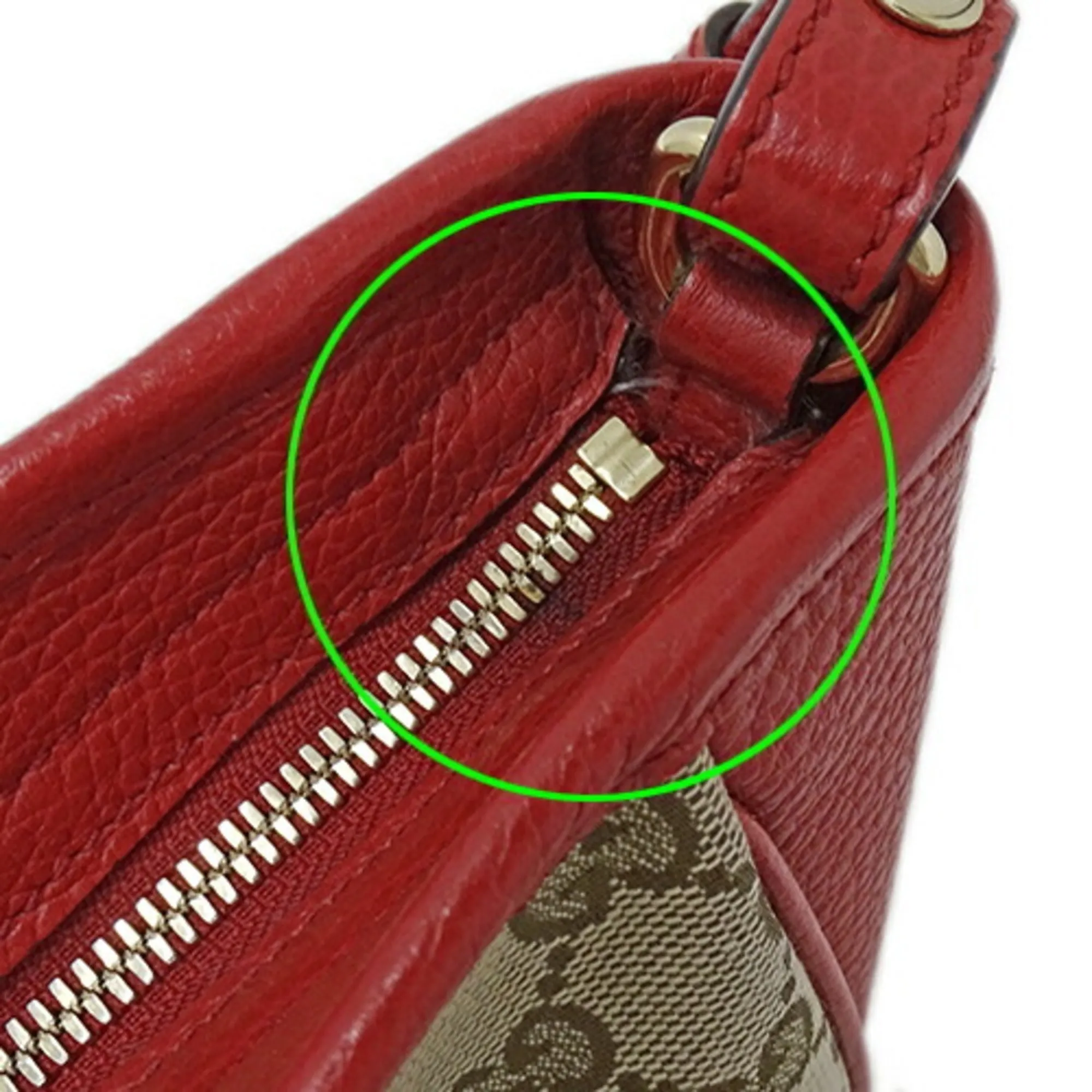 GUCCI bag ladies handbag shoulder 2way GG canvas brown red 449241