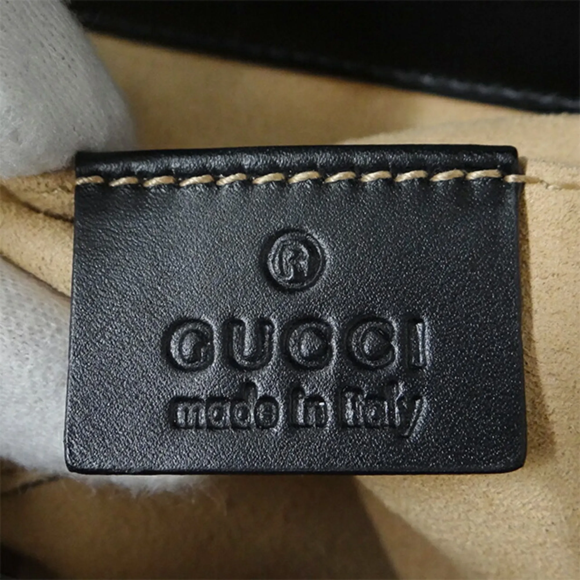 GUCCI Bag Women's Shima Shoulder Leather Chain Black 409487 Padlock