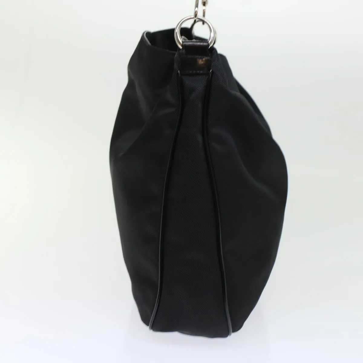 GUCCI Bamboo Shoulder Bag Nylon Black 00119981577  ep826