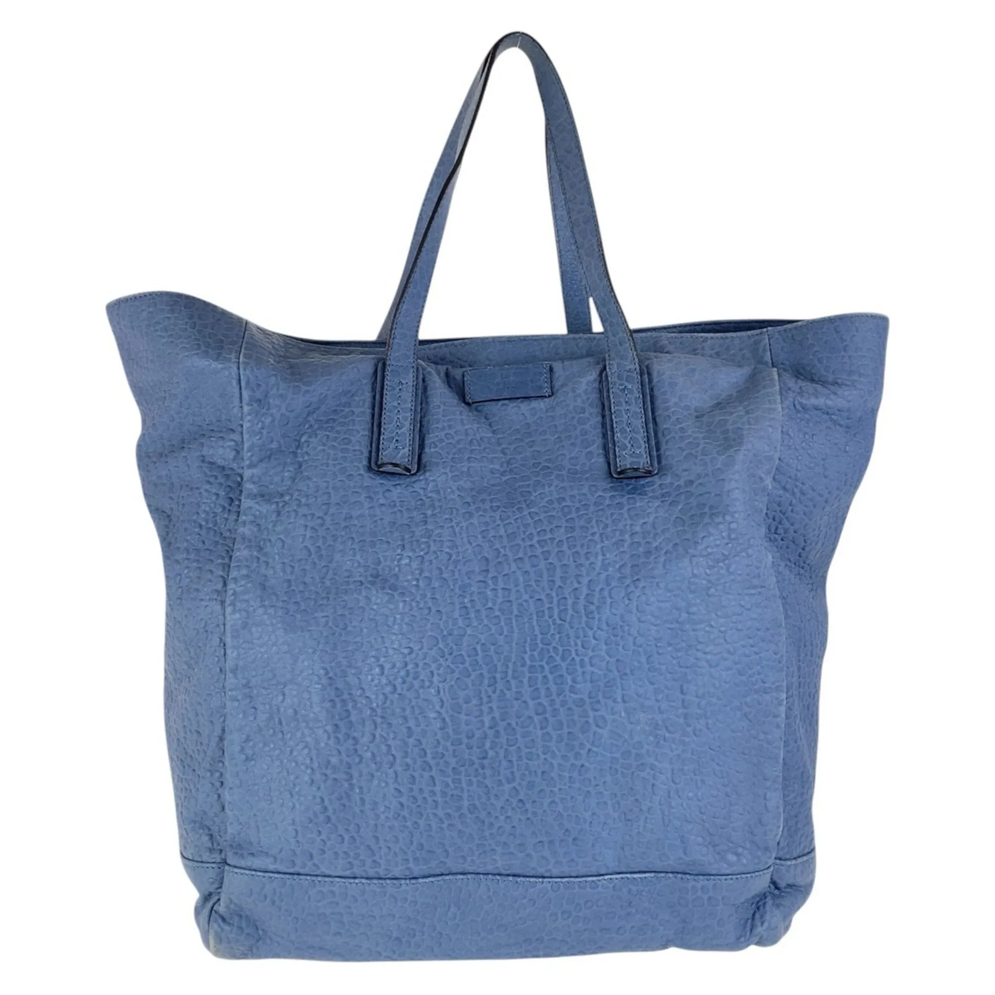Gucci blue Navy Leather Shoulder Bag Tote Bag (Pre-Owned)