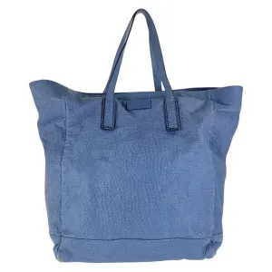 Gucci blue Navy Leather Shoulder Bag Tote Bag (Pre-Owned)