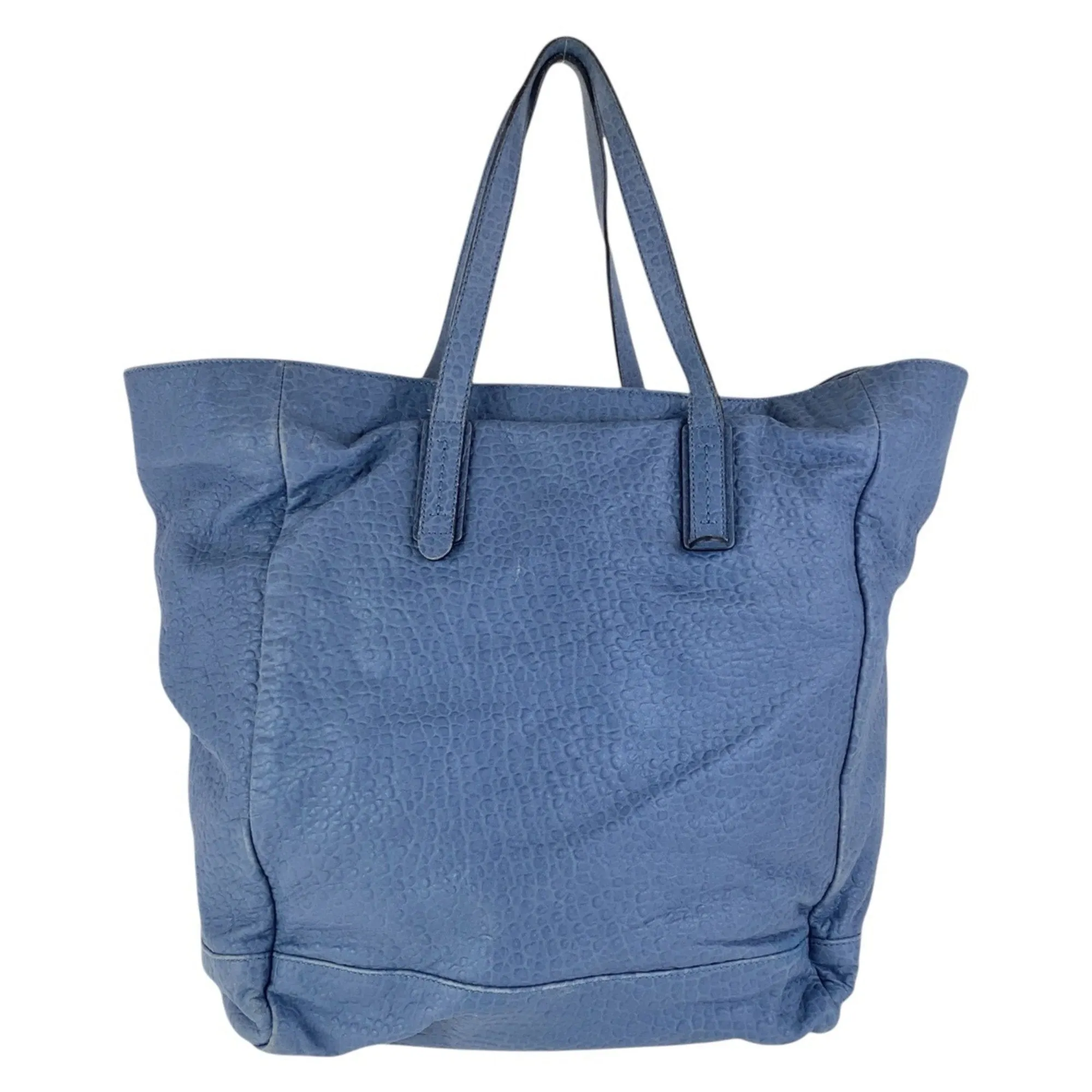Gucci blue Navy Leather Shoulder Bag Tote Bag (Pre-Owned)