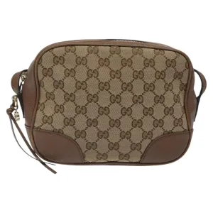 Gucci Bree Canvas Shoulder Bag (Pre-Owned)