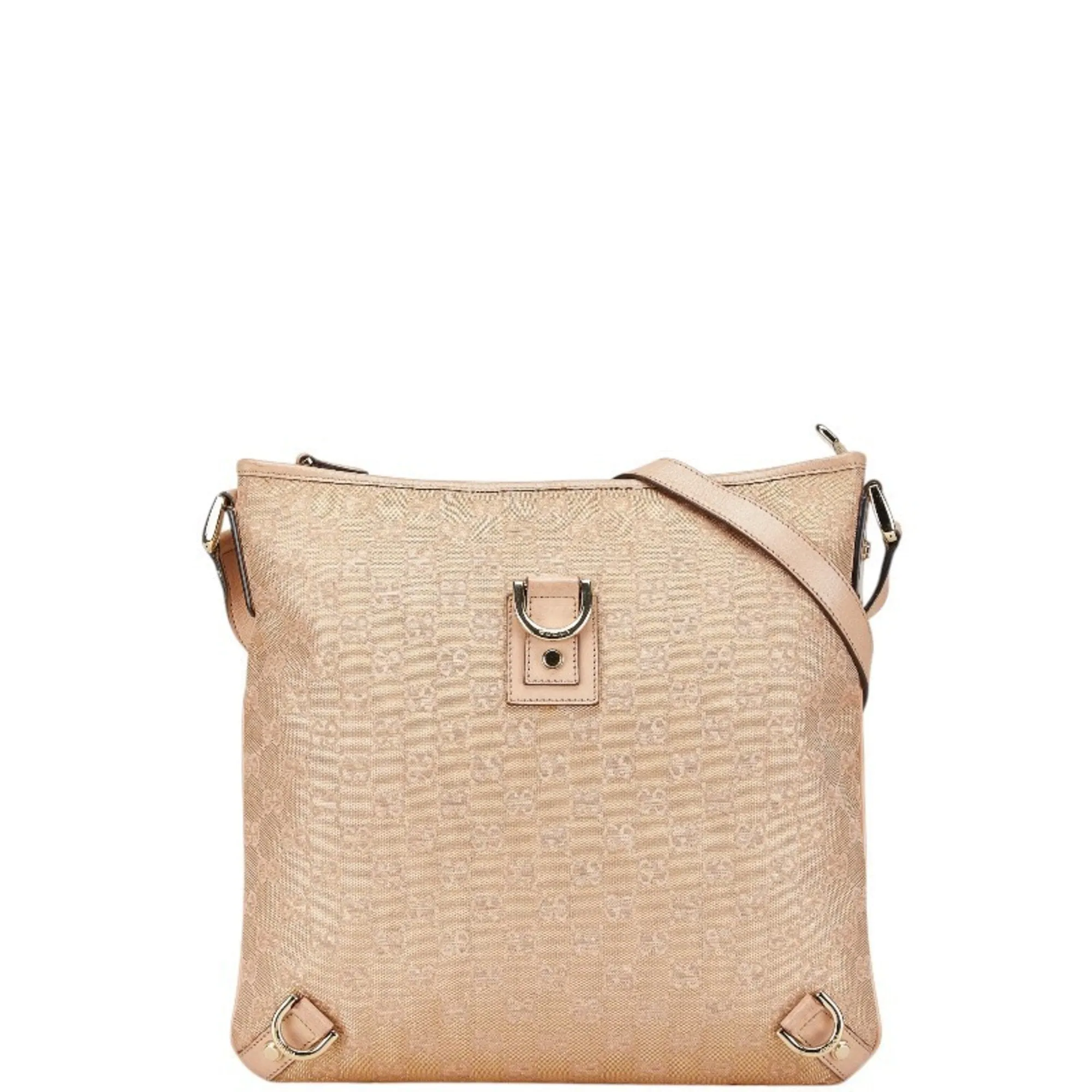 Gucci Canvas Leather Shoulder Bag (Pre-Owned)
