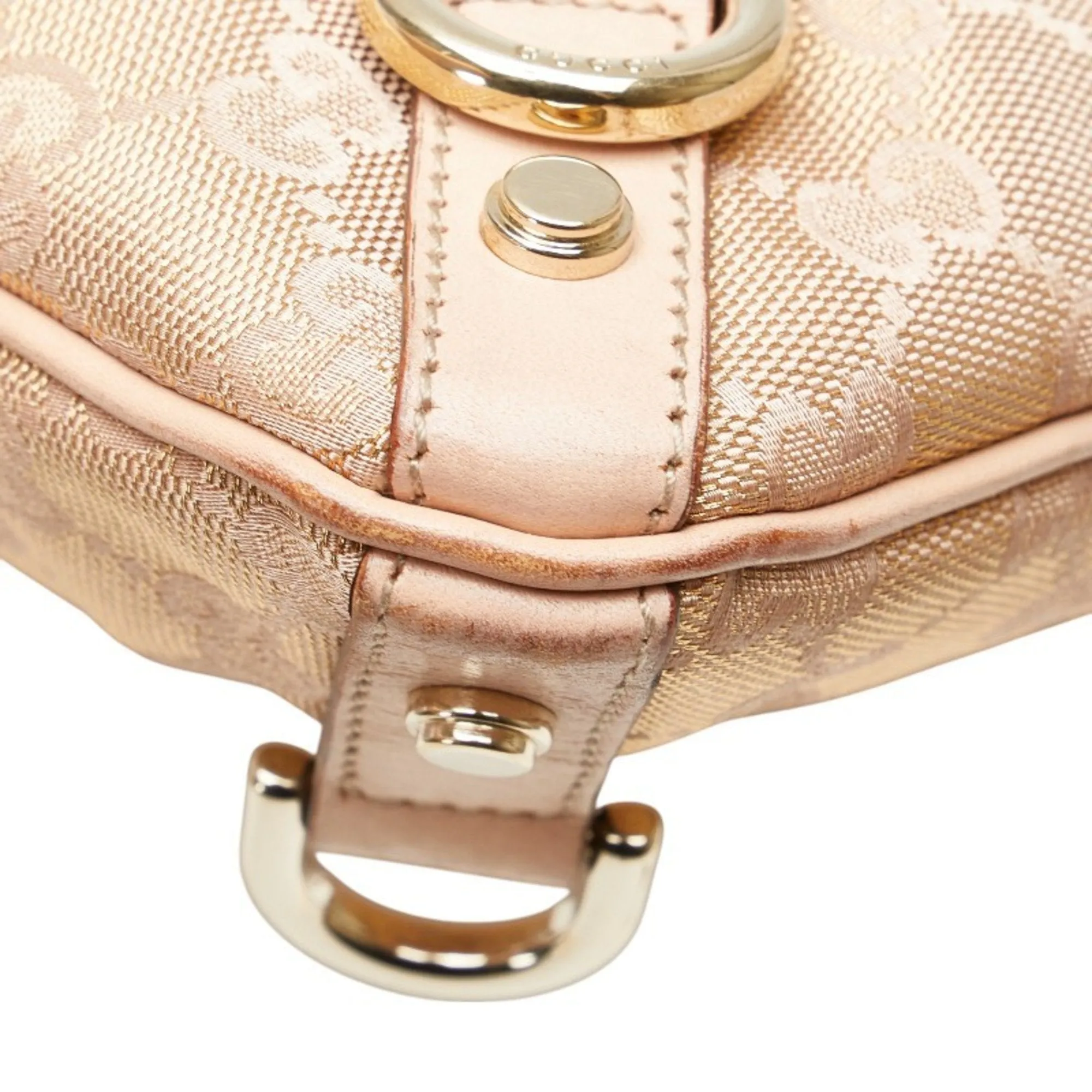 Gucci Canvas Leather Shoulder Bag (Pre-Owned)