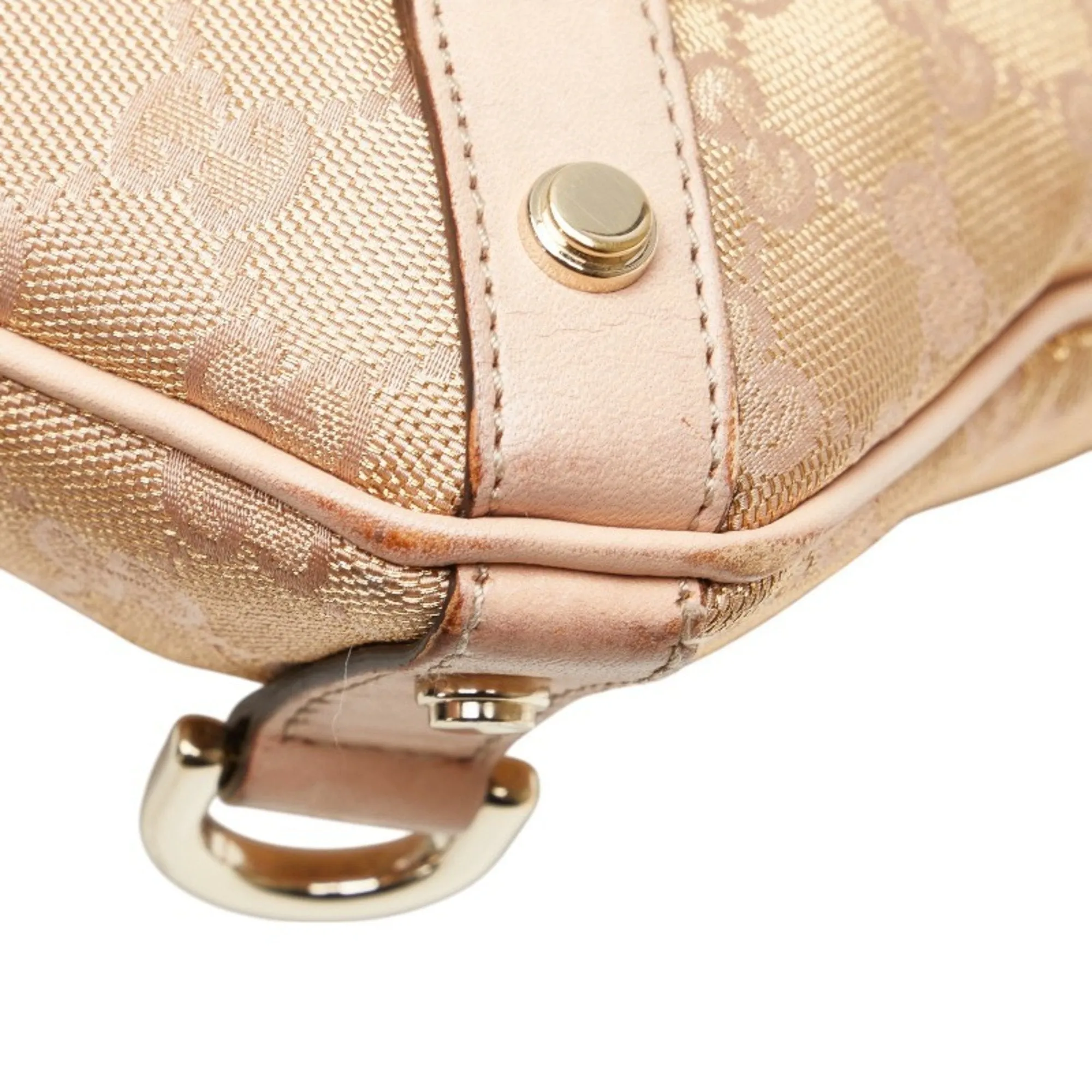 Gucci Canvas Leather Shoulder Bag (Pre-Owned)