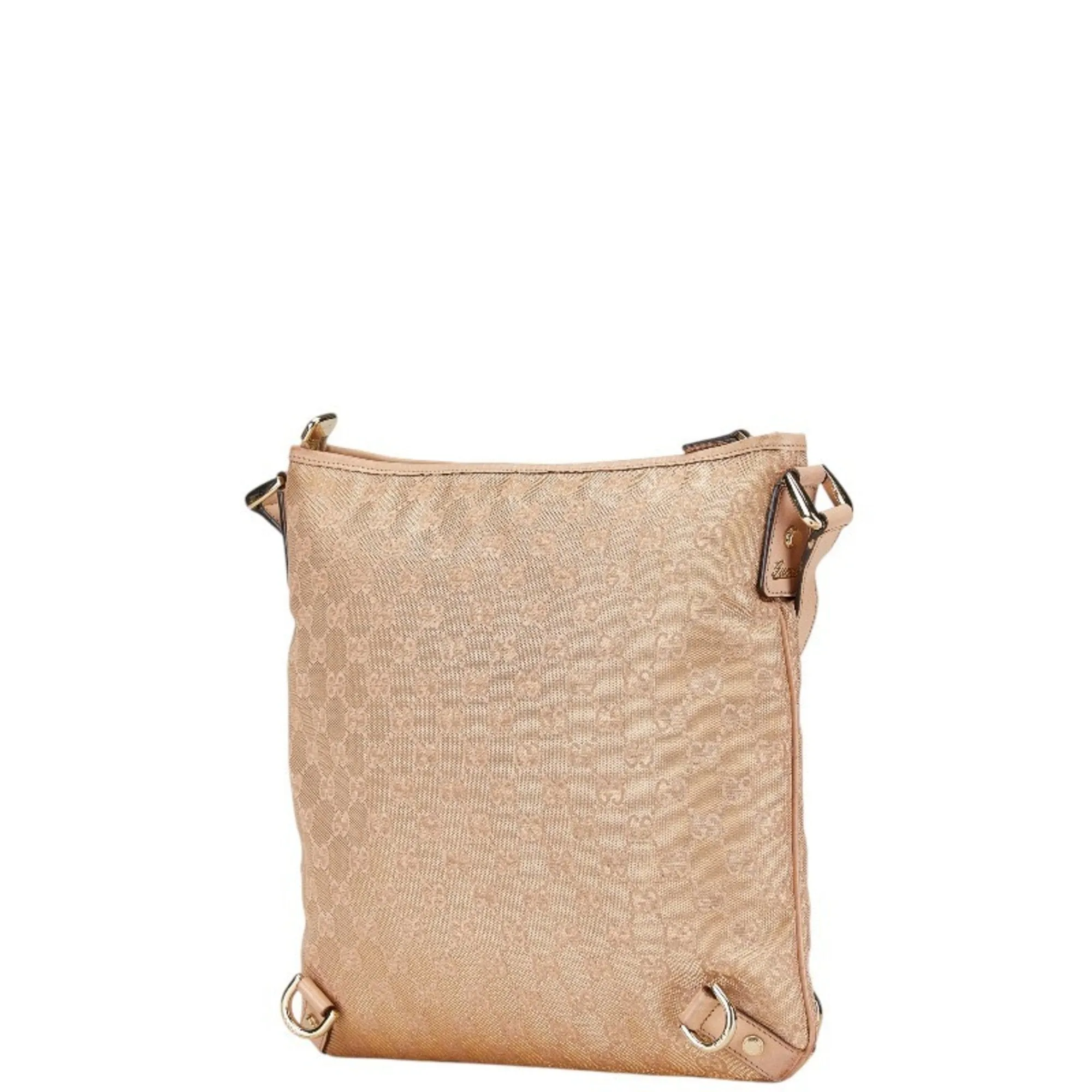 Gucci Canvas Leather Shoulder Bag (Pre-Owned)
