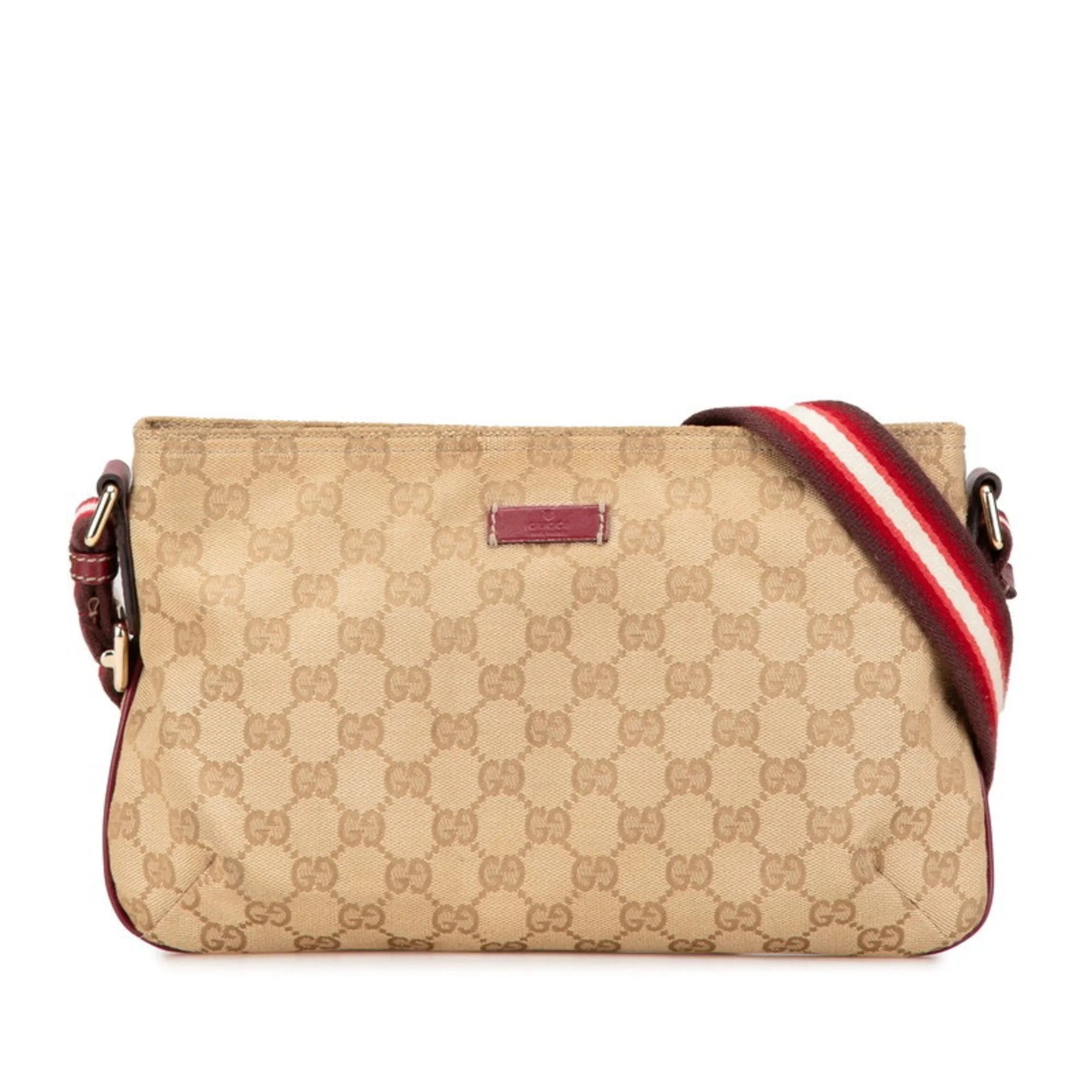 Gucci  Color Canvas Leather Shoulder Bag (Pre-Owned)