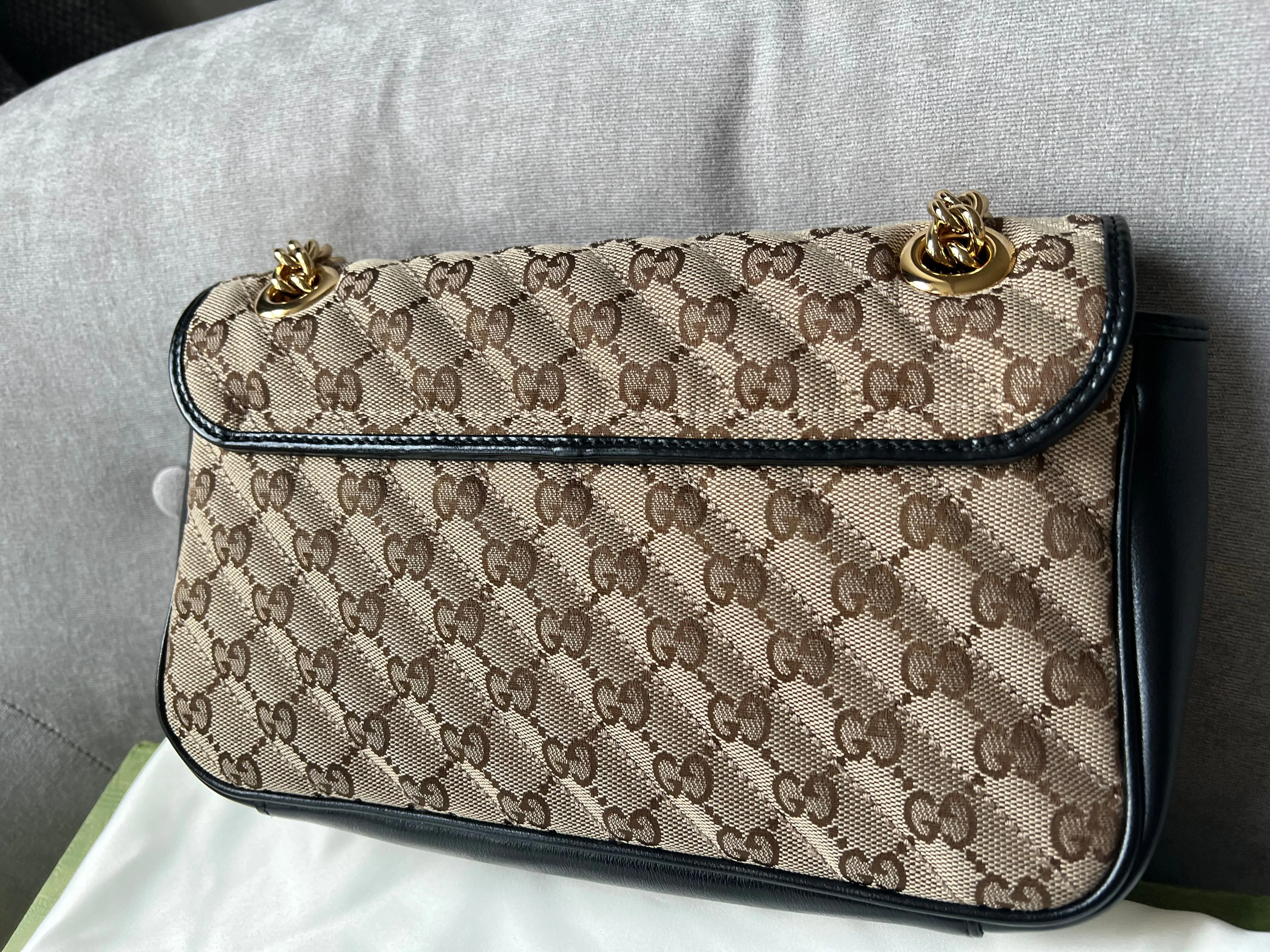 Gucci GG Beige Marmont Small Shoulder Bag (RRP ??1,570)