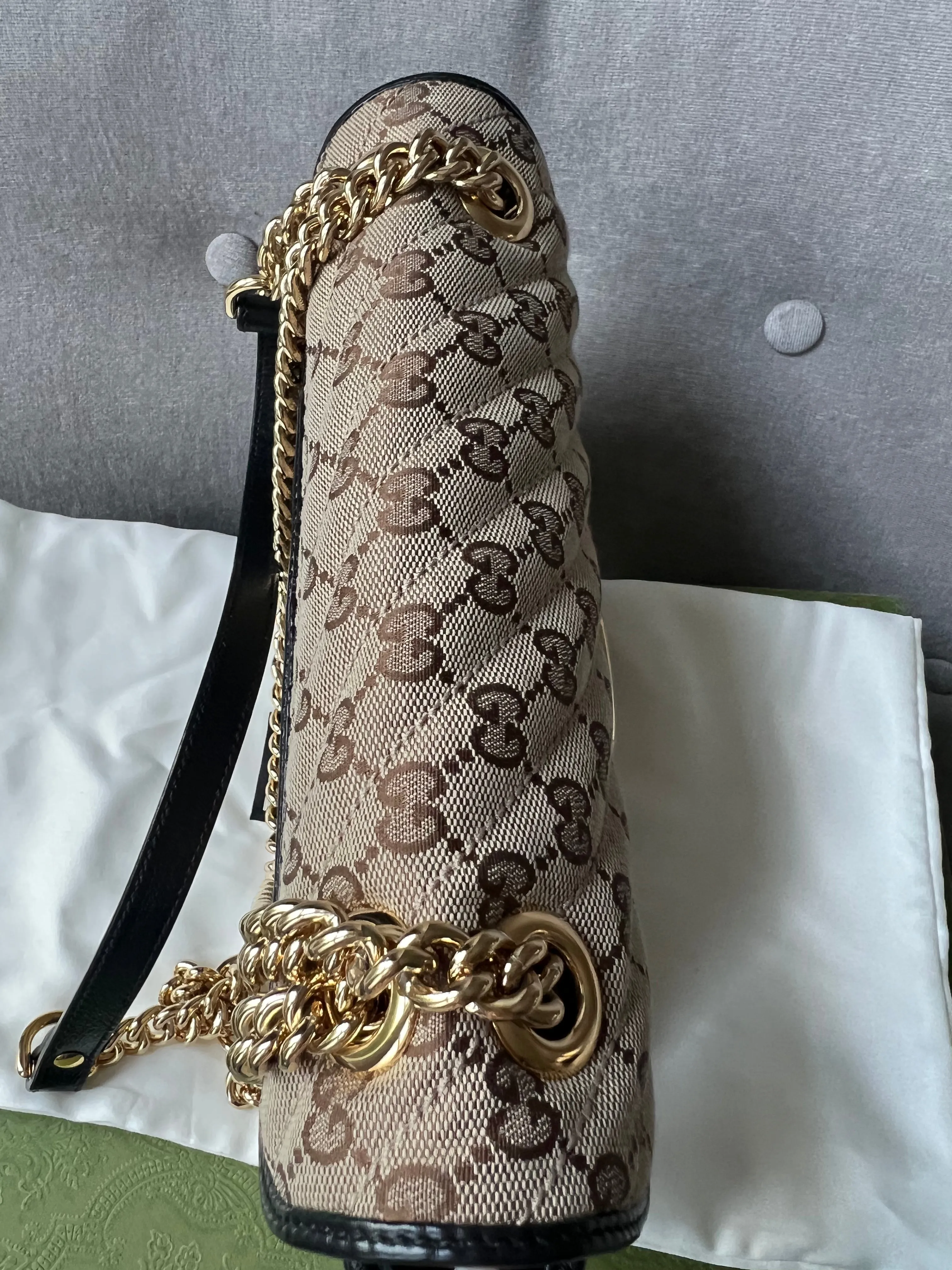 Gucci GG Beige Marmont Small Shoulder Bag (RRP ??1,570)