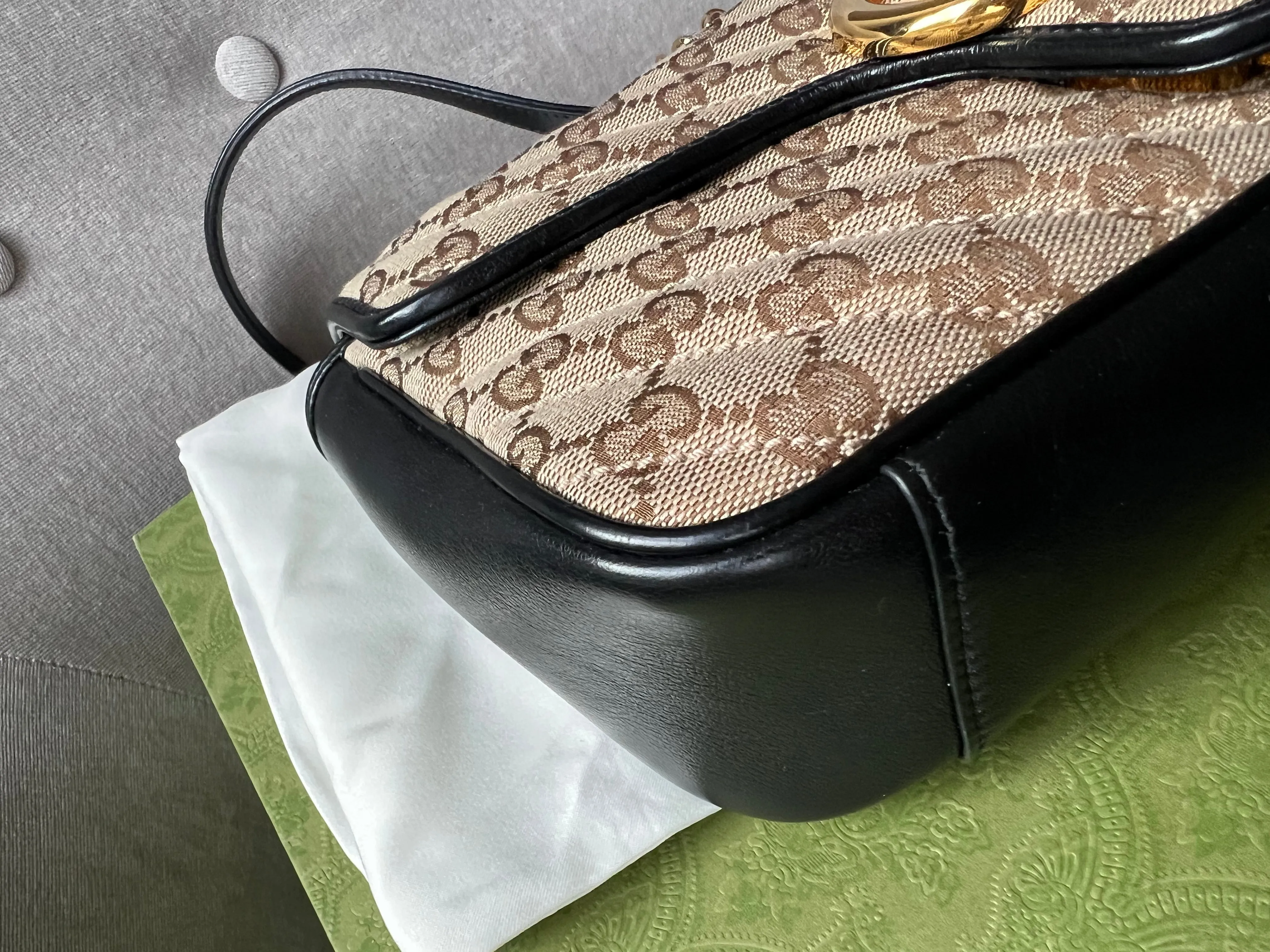 Gucci GG Beige Marmont Small Shoulder Bag (RRP ??1,570)