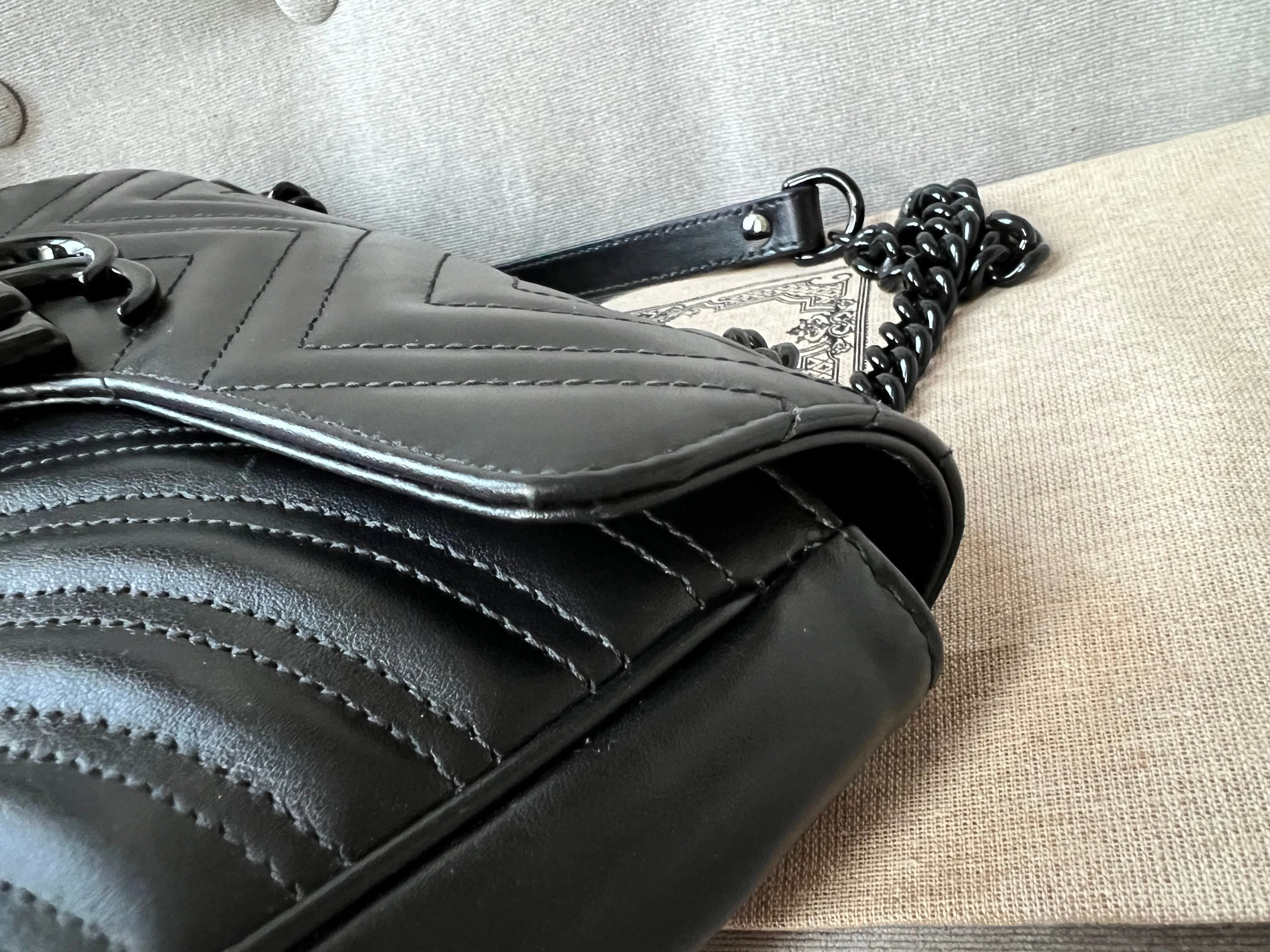 Gucci GG Black Marmont Small Shoulder Bag (RRP ??1800)