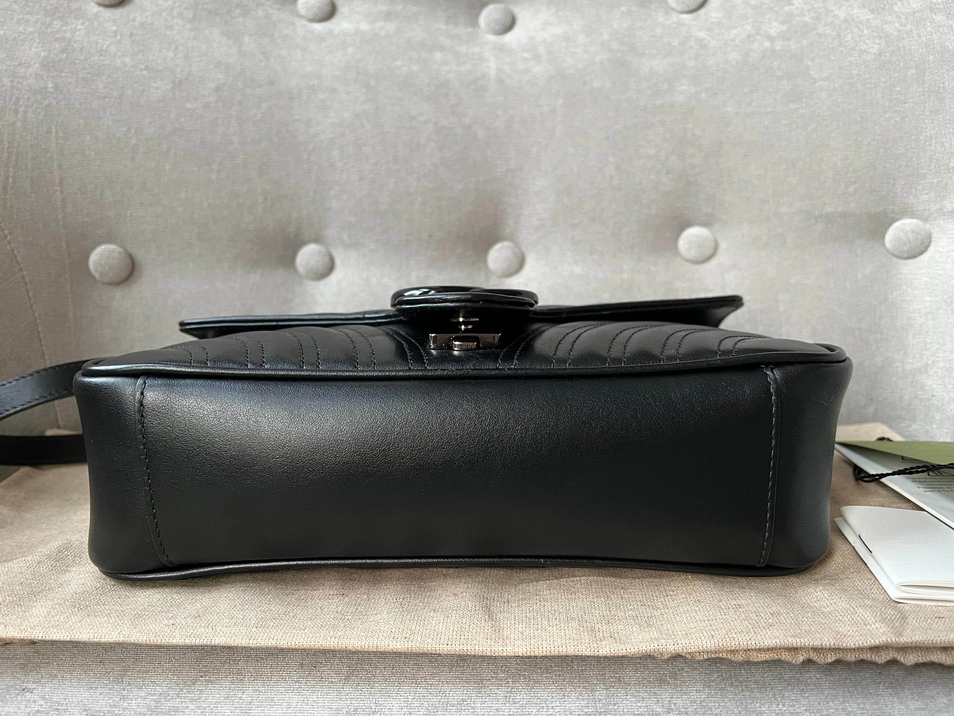 Gucci GG Black Marmont Small Shoulder Bag (RRP ??1800)