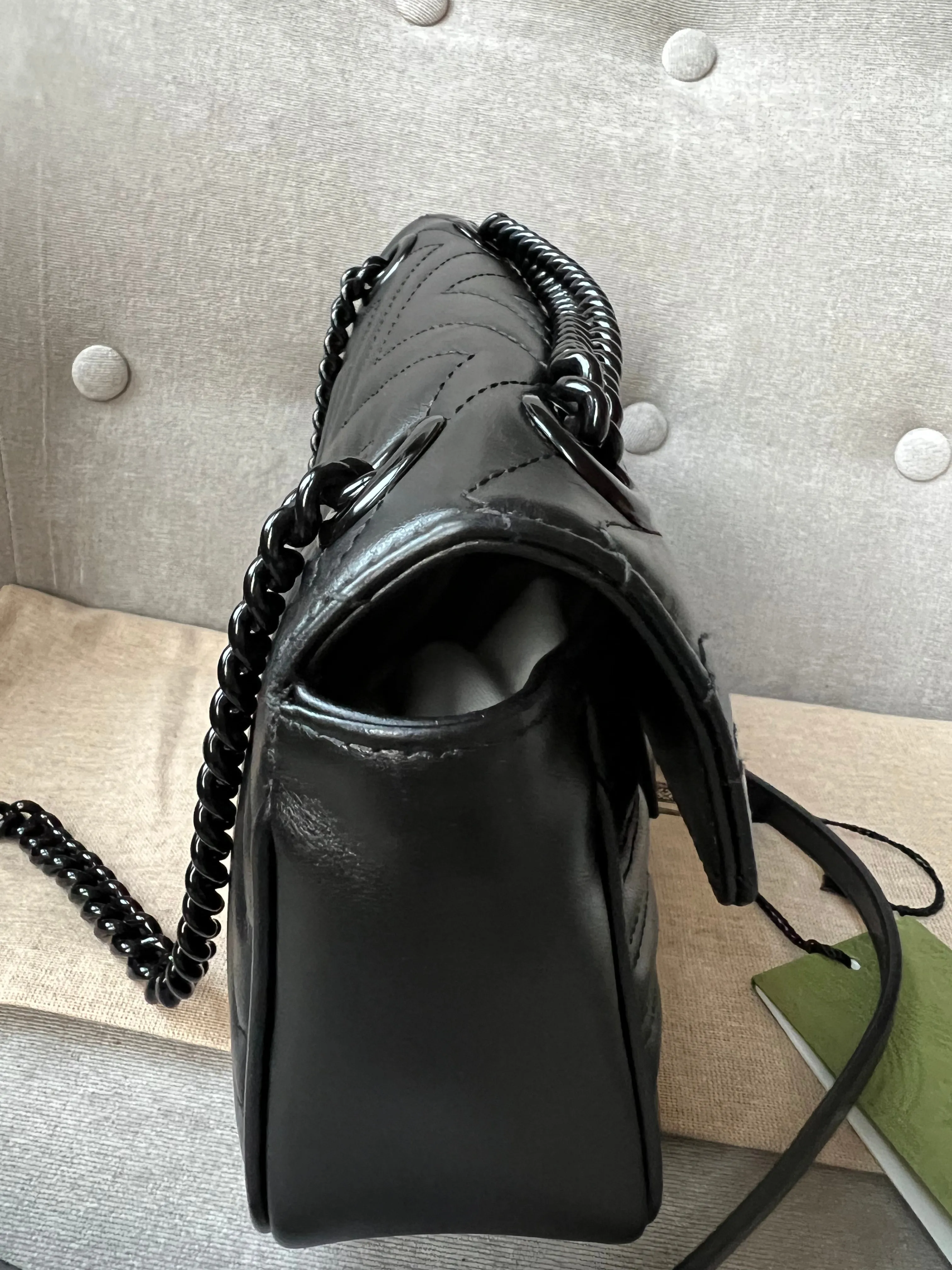 Gucci GG Black Marmont Small Shoulder Bag (RRP ??1800)