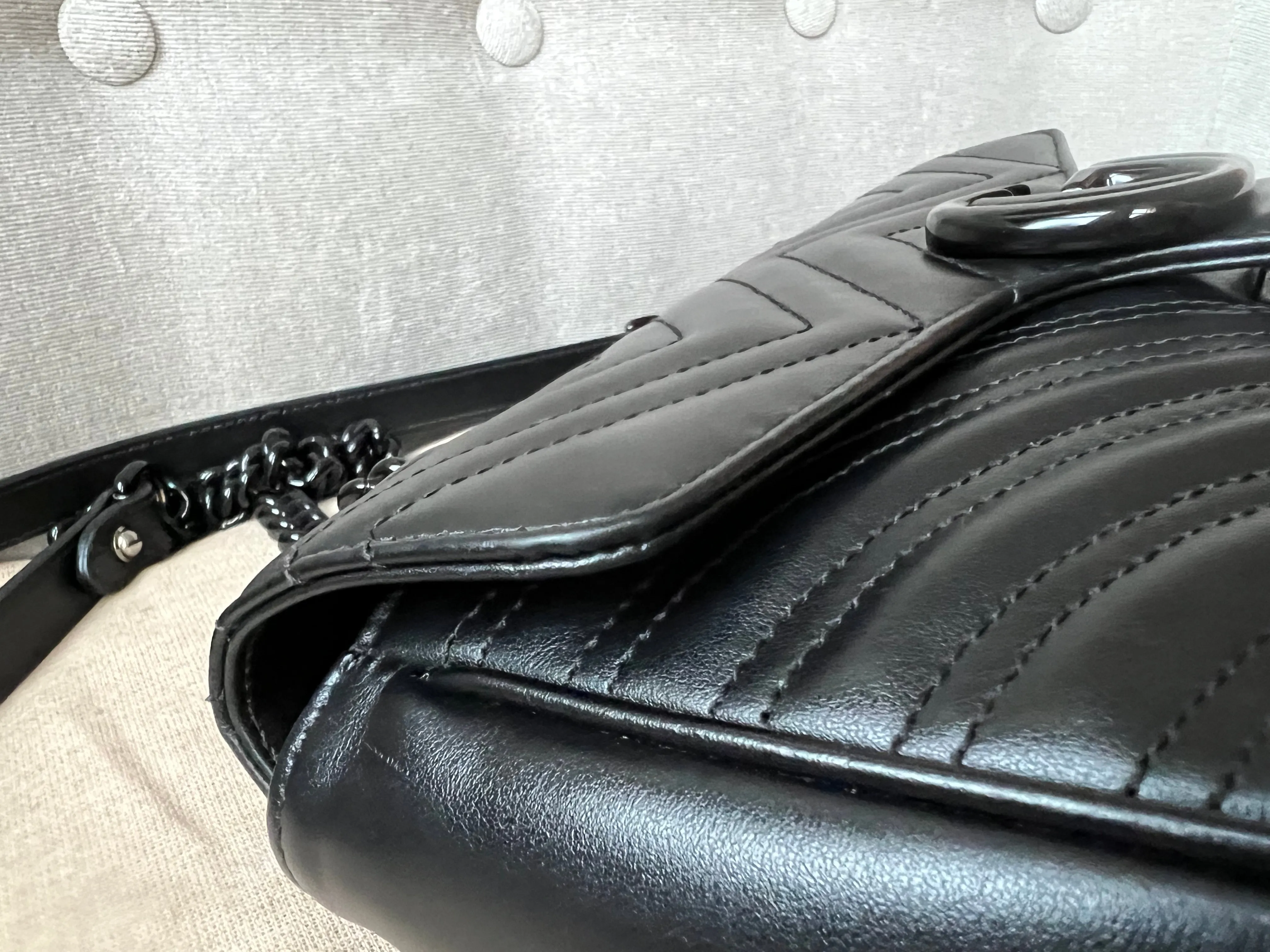 Gucci GG Black Marmont Small Shoulder Bag (RRP ??1800)