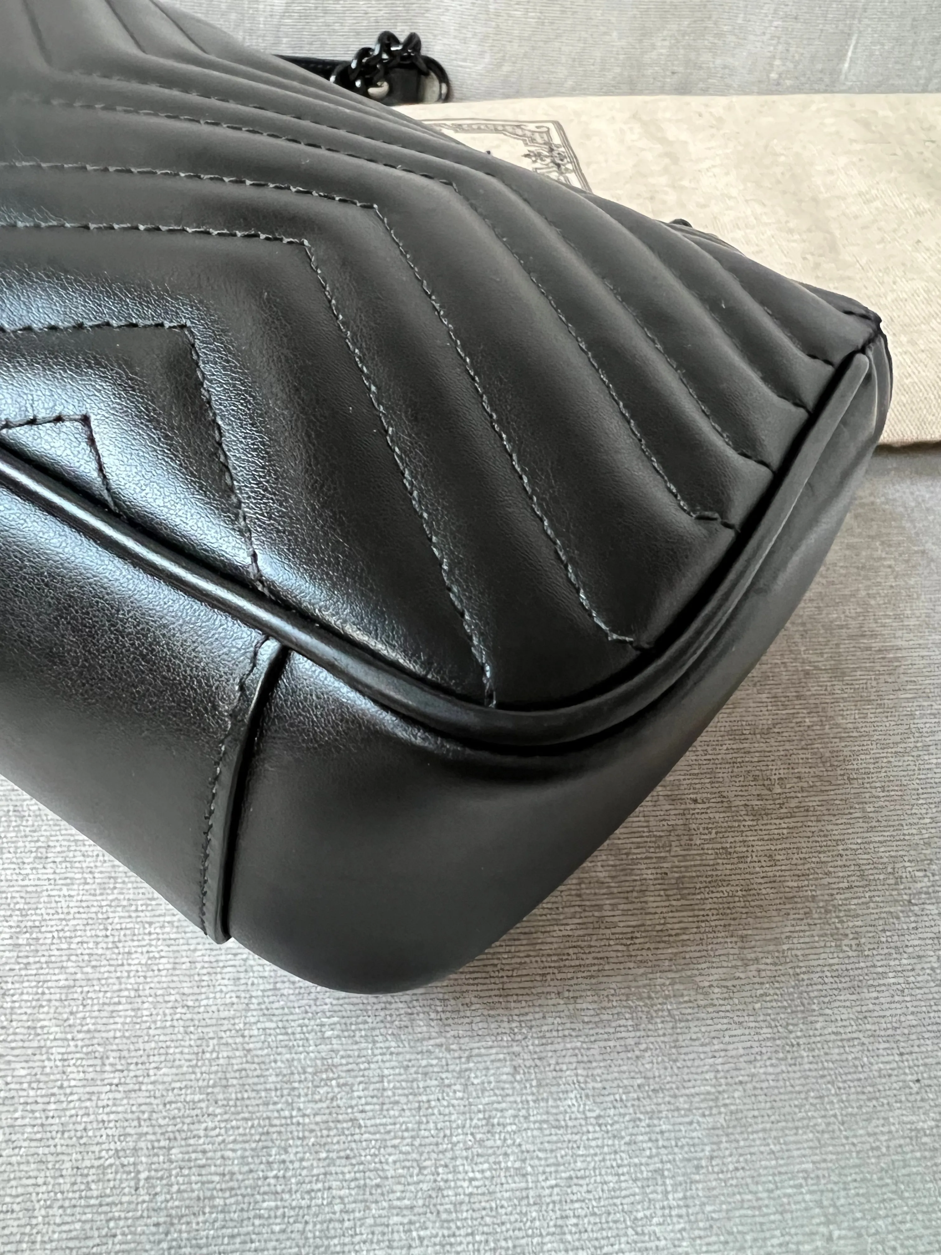 Gucci GG Black Marmont Small Shoulder Bag (RRP ??1800)
