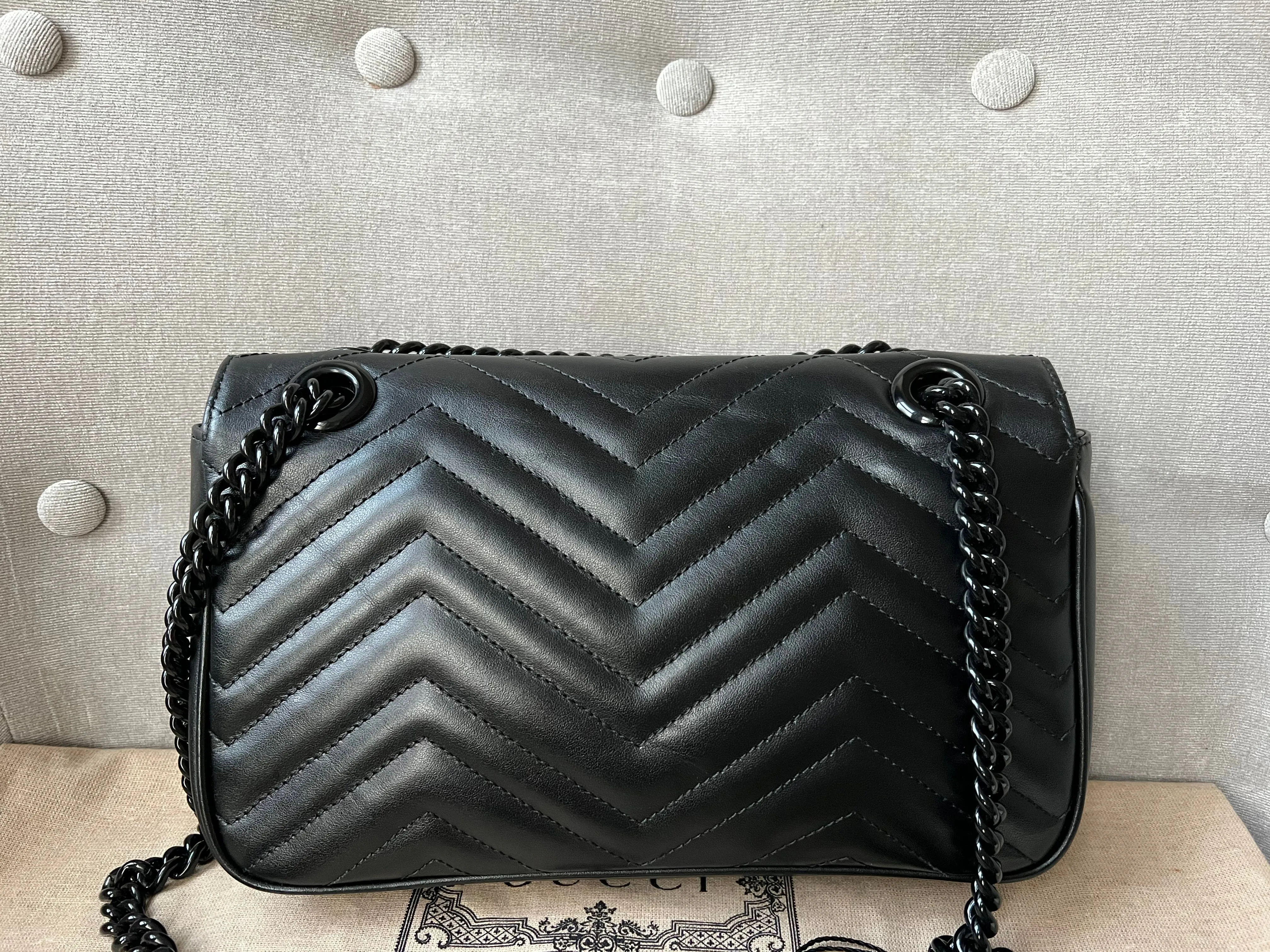 Gucci GG Black Marmont Small Shoulder Bag (RRP ??1800)