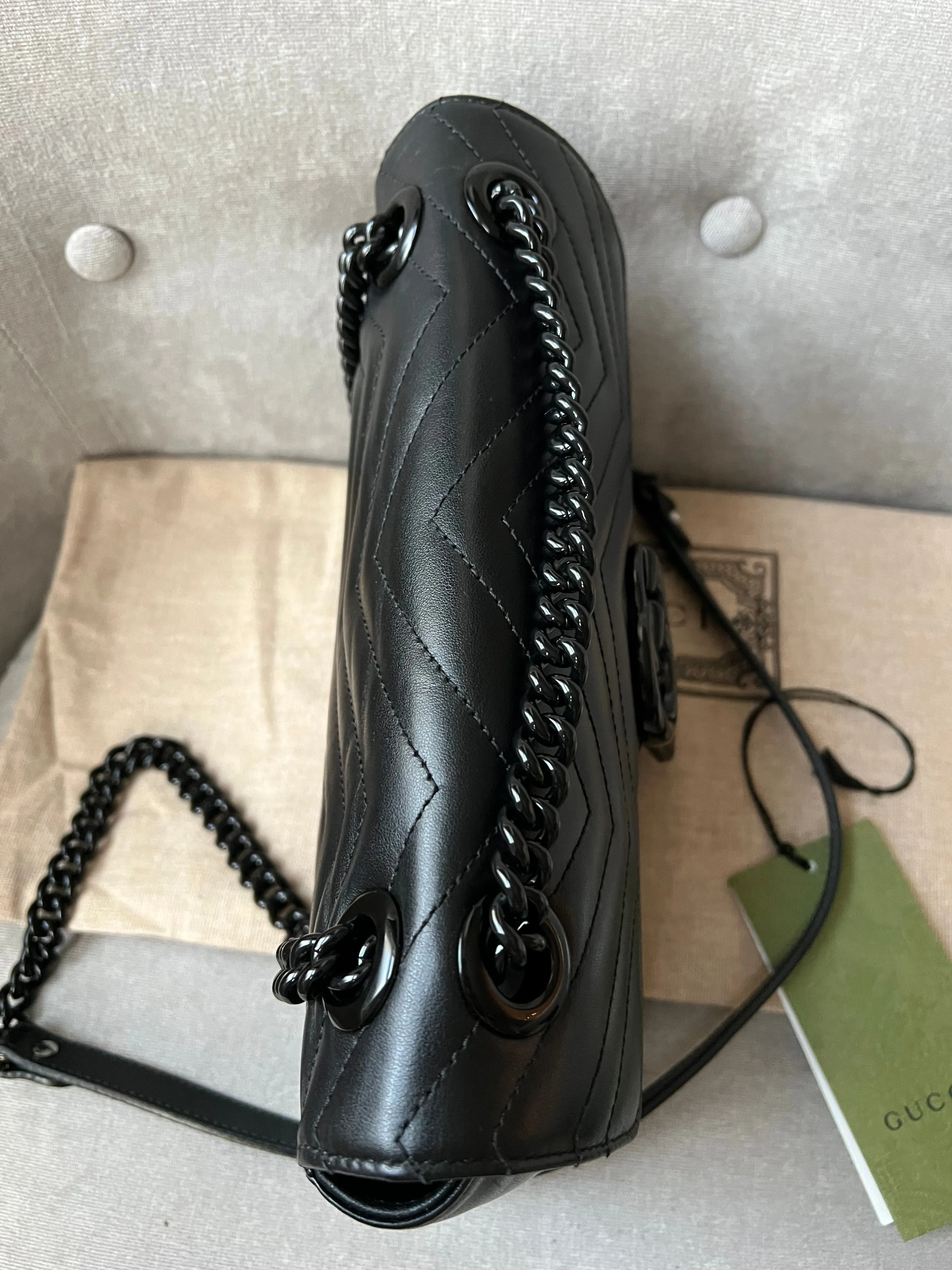 Gucci GG Black Marmont Small Shoulder Bag (RRP ??1800)
