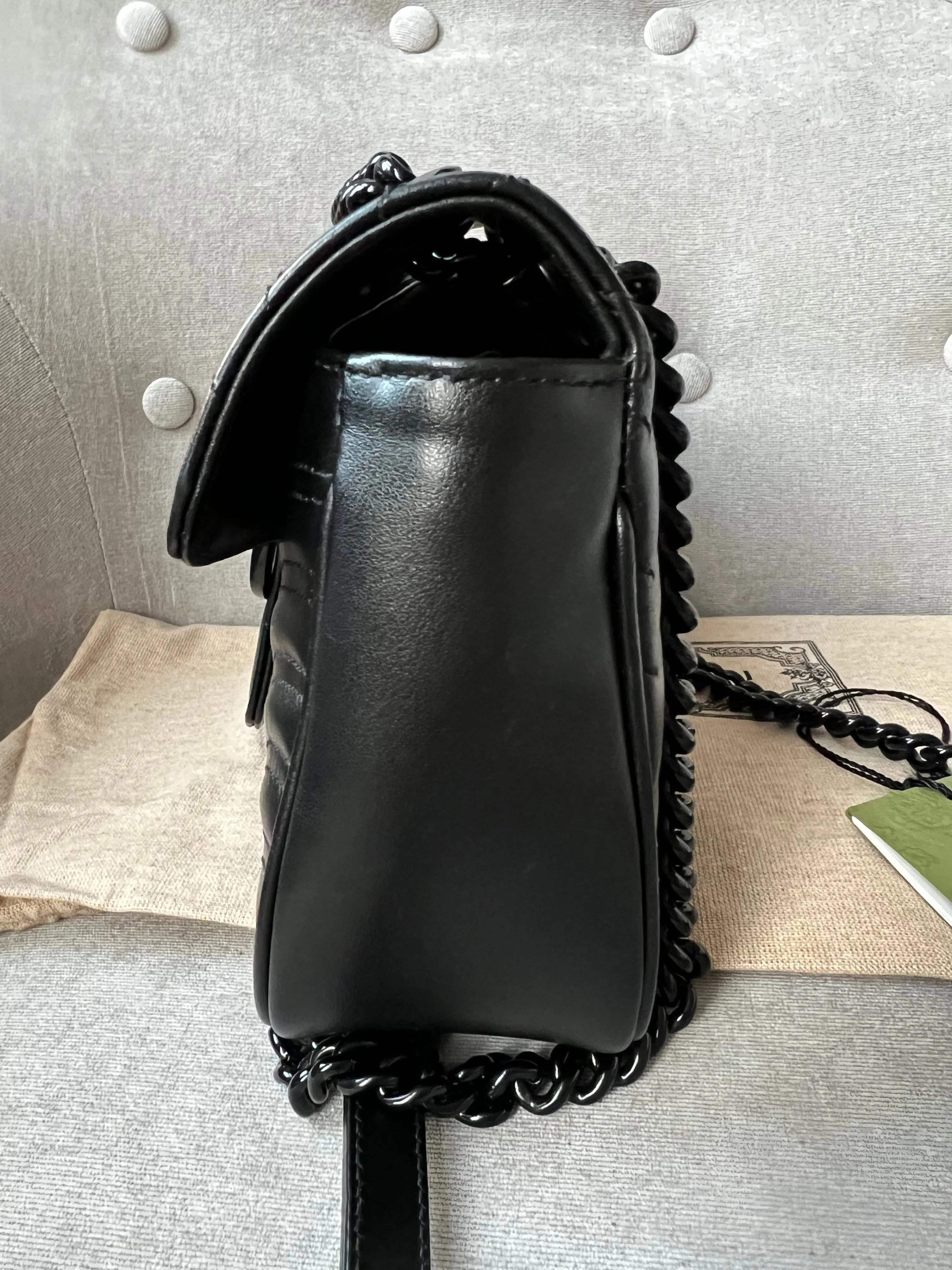 Gucci GG Black Marmont Small Shoulder Bag (RRP ??1800)