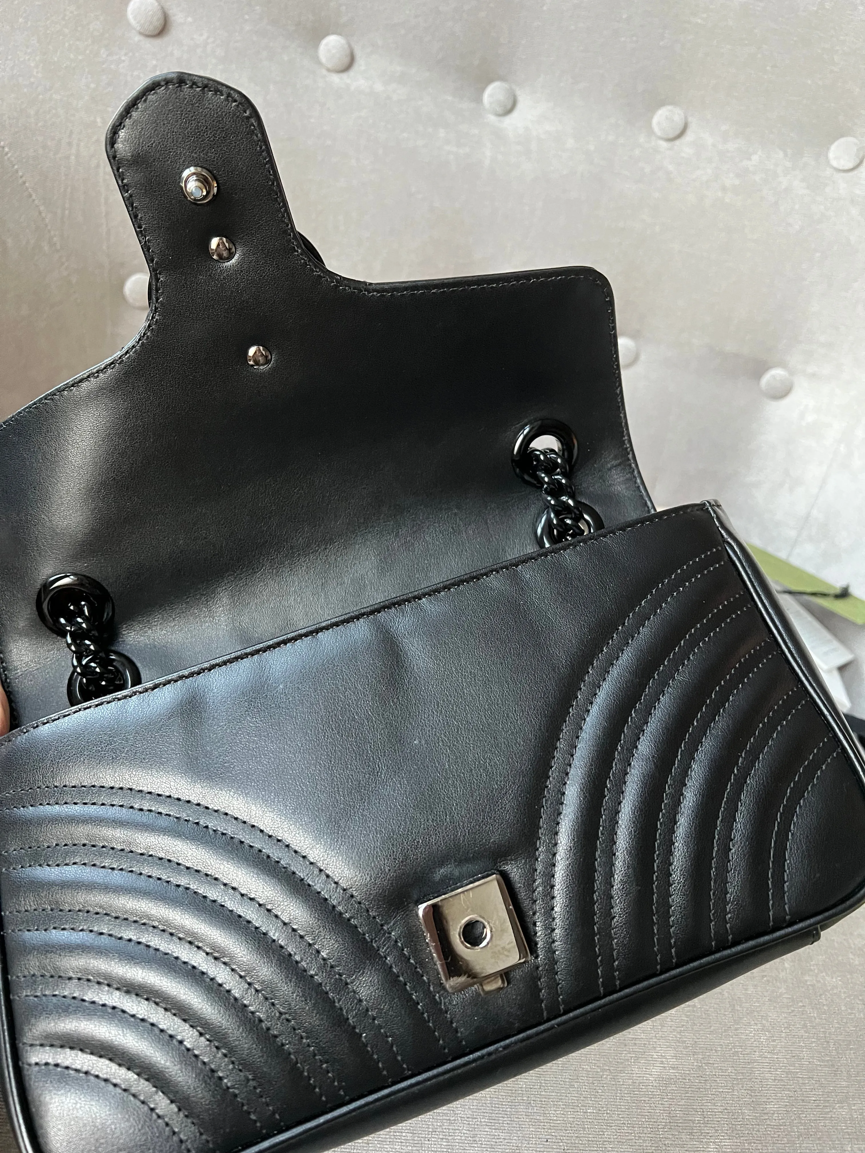 Gucci GG Black Marmont Small Shoulder Bag (RRP ??1800)