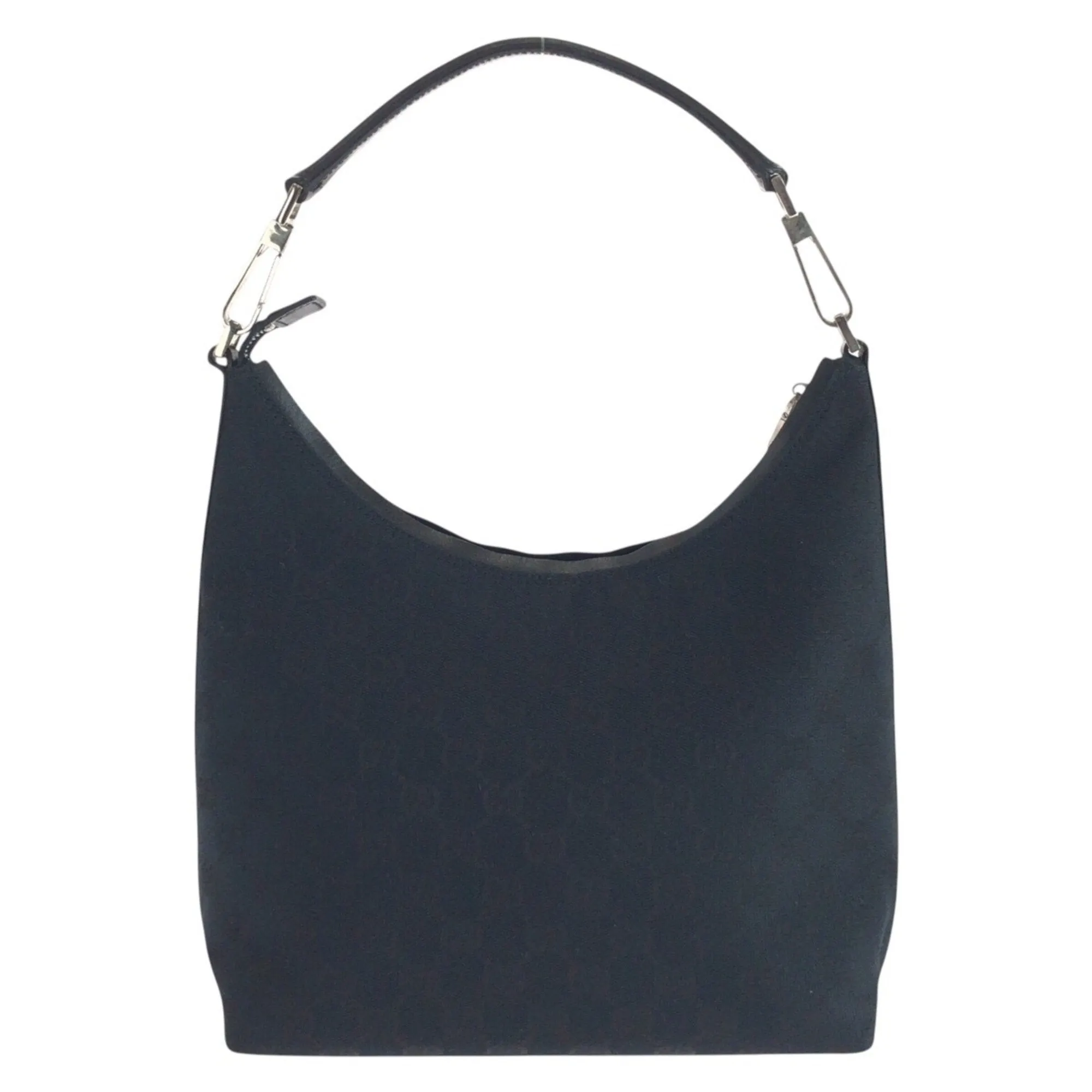 Gucci Gg Canvas Leather Shoulder Bag (Pre-Owned)