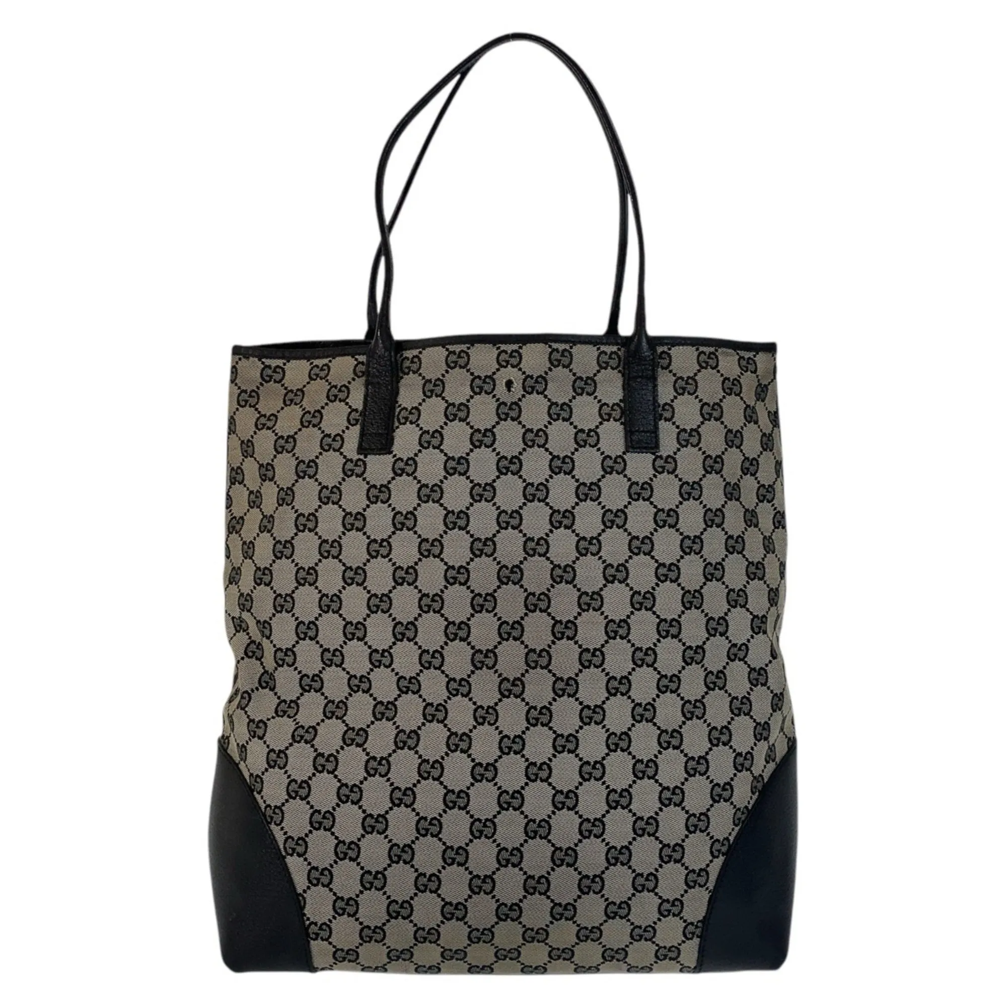 Gucci  Gg Canvas Leather Shoulder Bag Tote Bag (Pre-Owned)