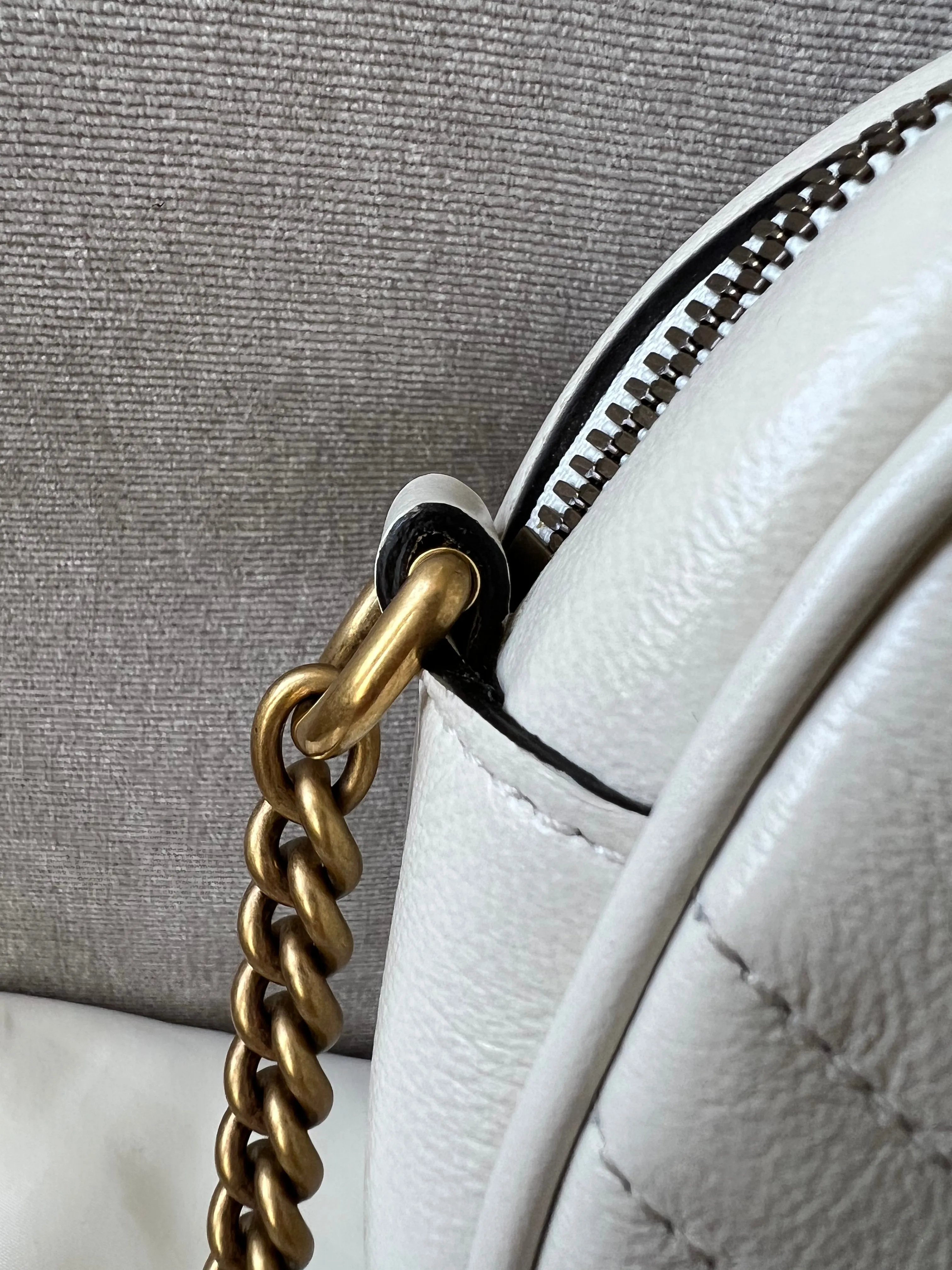 Gucci GG Round White Marmont Small Shoulder Bag (RRP ??1,160)