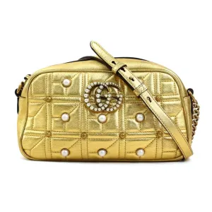 Gucci Leather Artificial ivory Shoulder Bag (Pre-Owned)