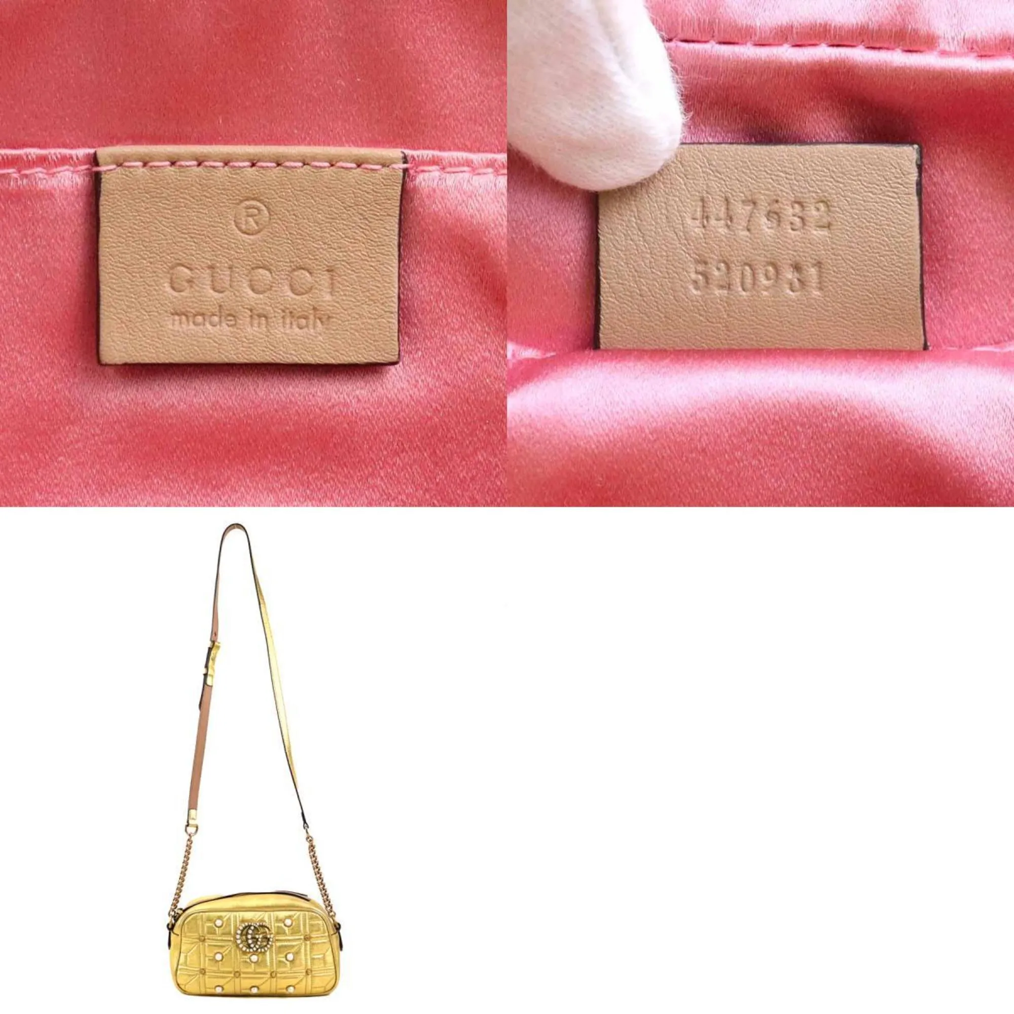 Gucci Leather Artificial ivory Shoulder Bag (Pre-Owned)