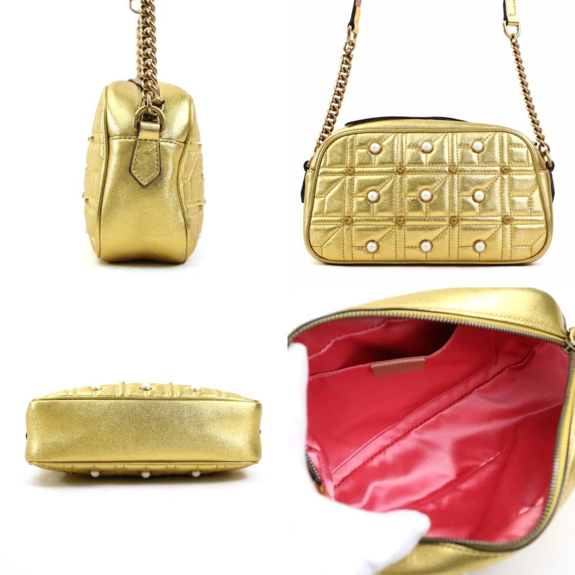 Gucci Leather Artificial ivory Shoulder Bag (Pre-Owned)