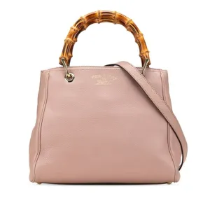 Gucci Leather Handbag Shoulder Bag (Pre-Owned)