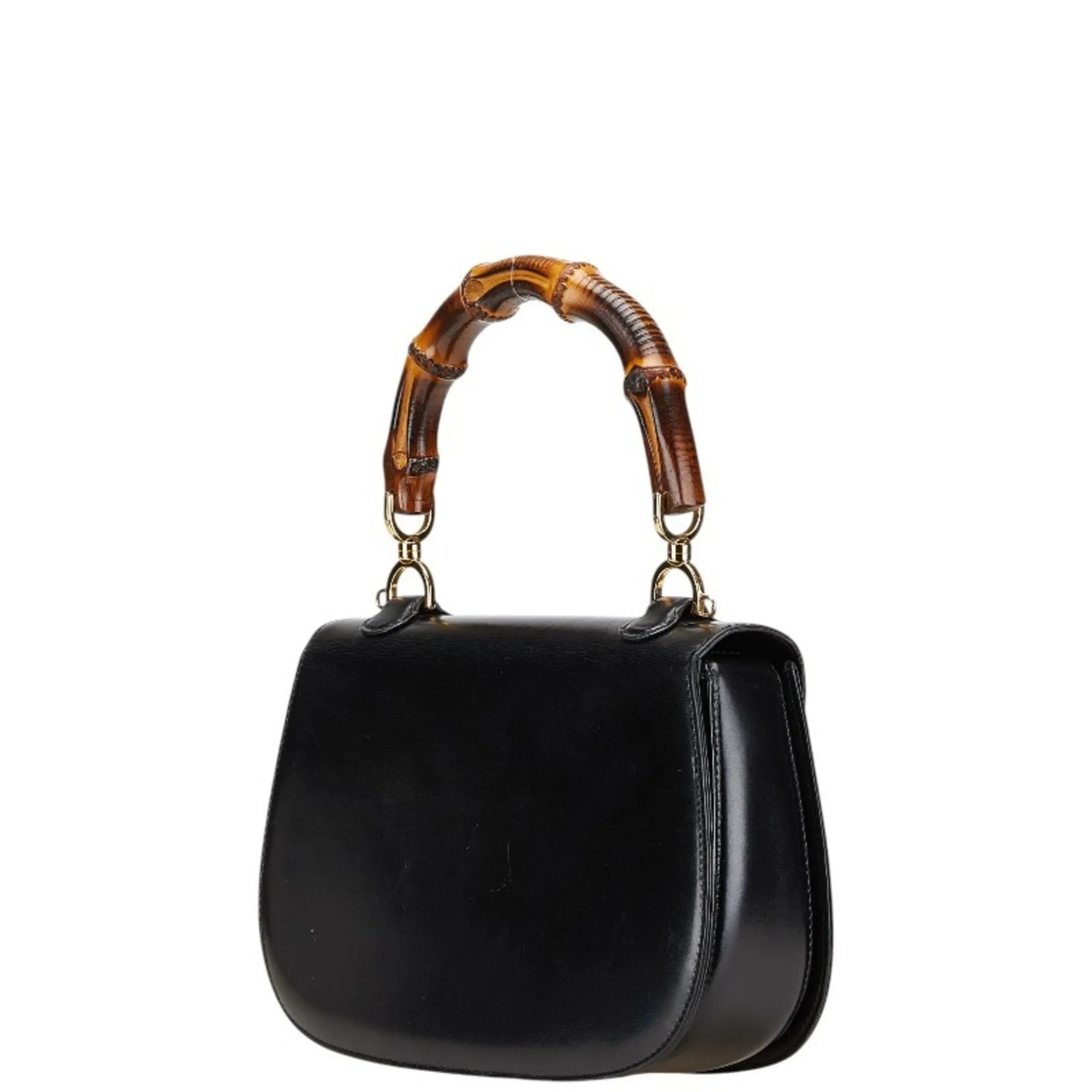 Gucci Leather Handbag Shoulder Bag (Pre-Owned)