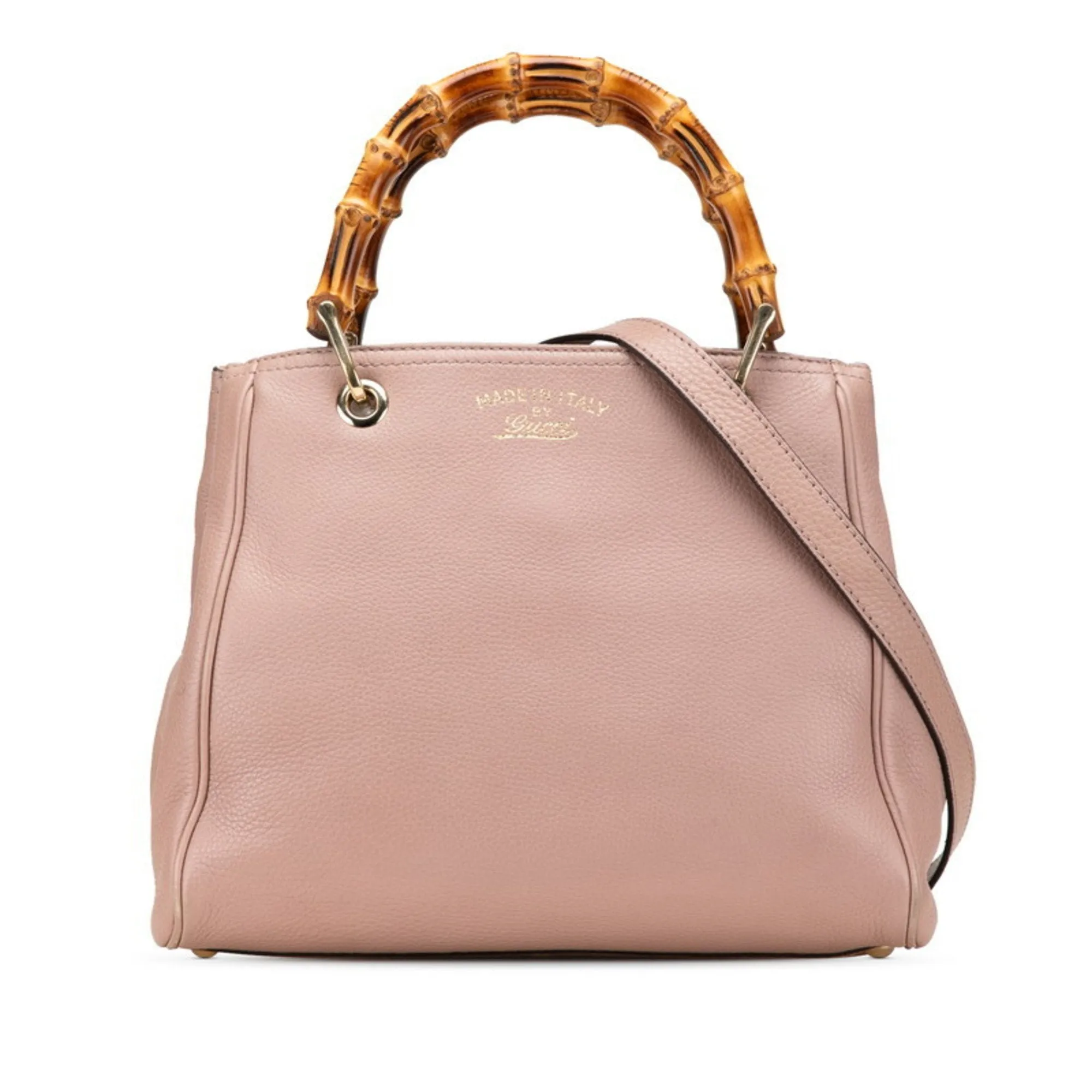 Gucci Leather Handbag Shoulder Bag (Pre-Owned)