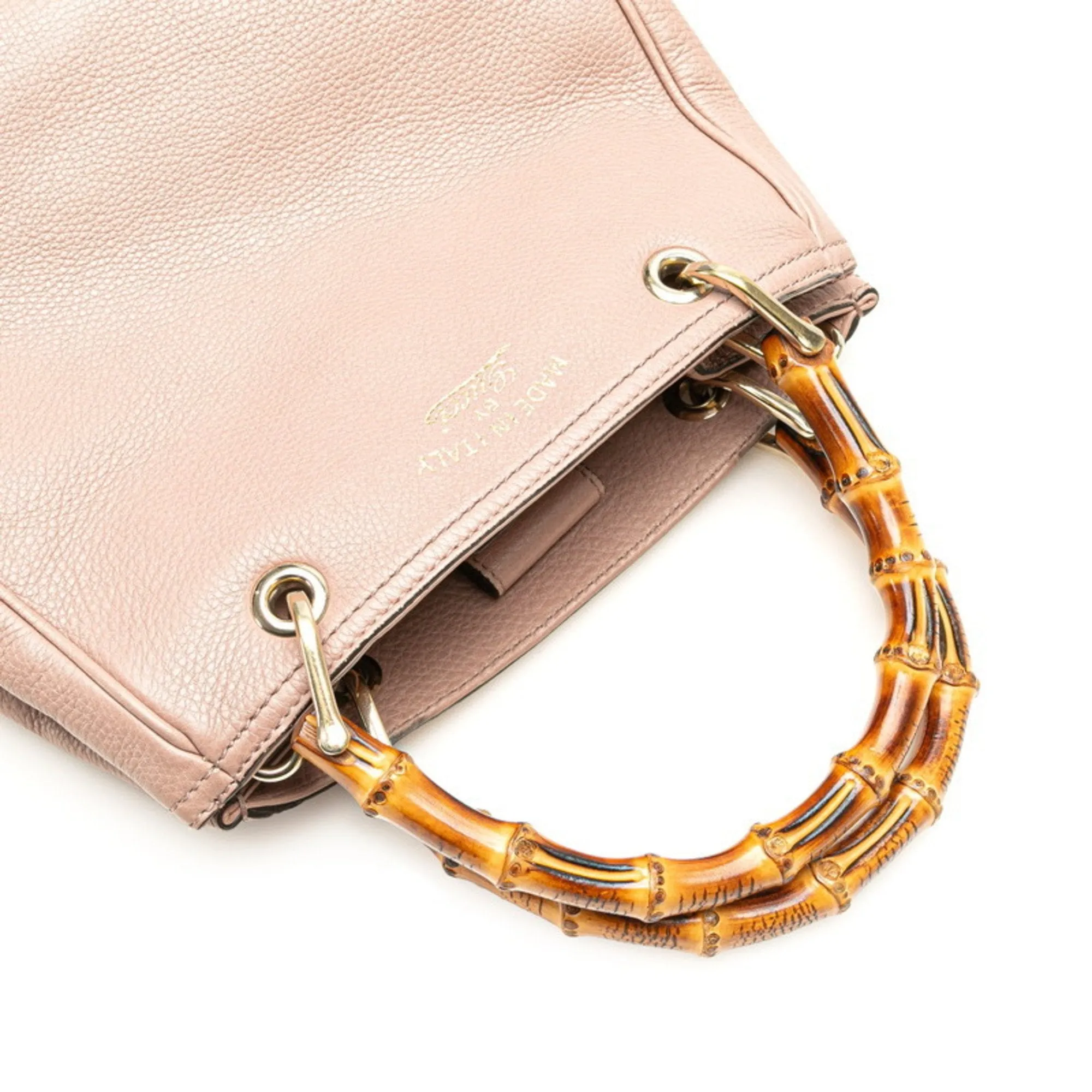 Gucci Leather Handbag Shoulder Bag (Pre-Owned)