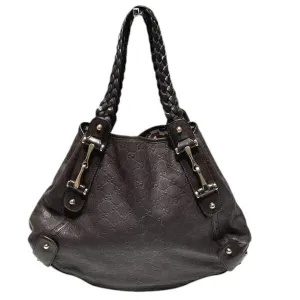 Gucci Leather Shoulder Bag Tote Bag (Pre-Owned)